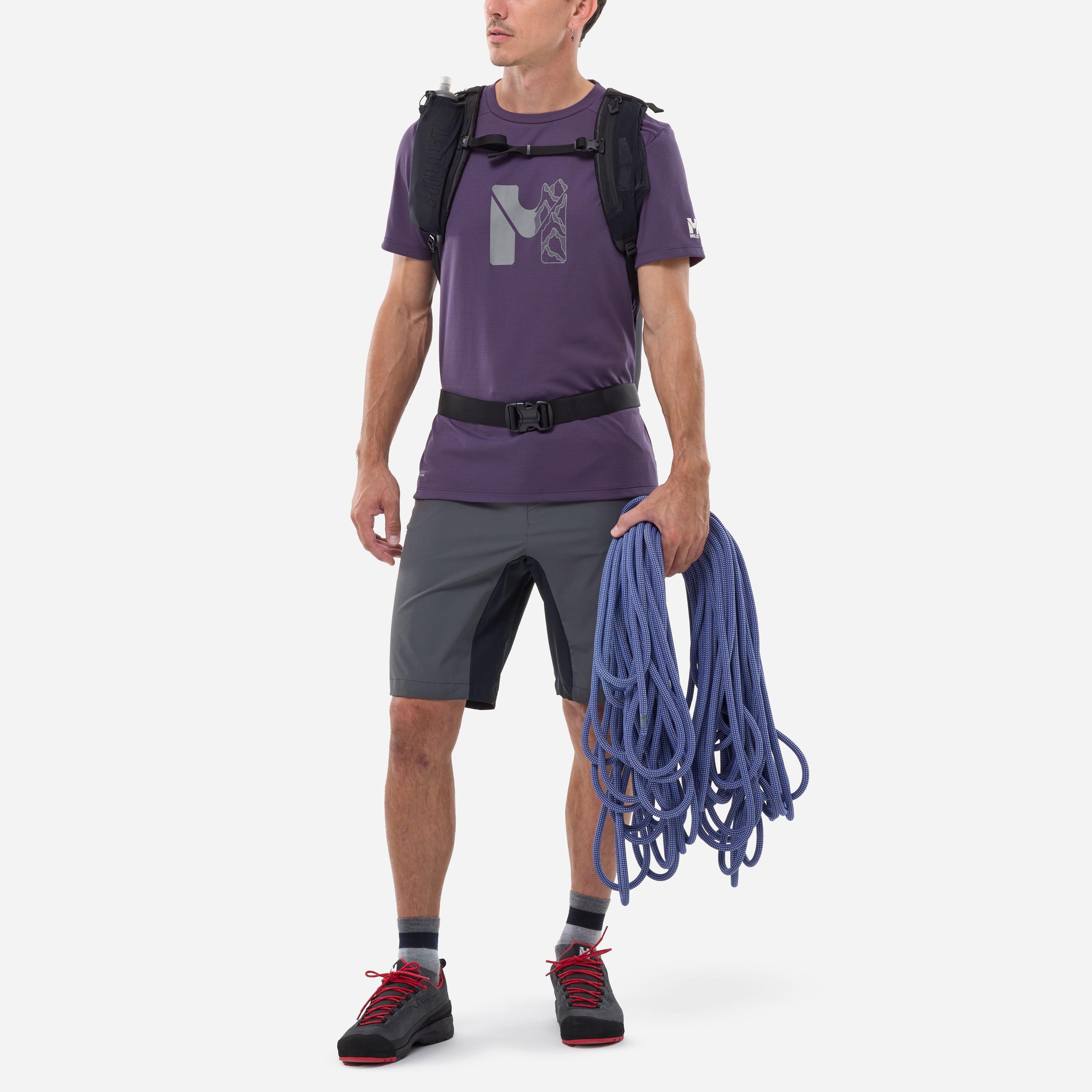 Herren Bergsteigen Tee-Shirt  KAMET MAP 2/4