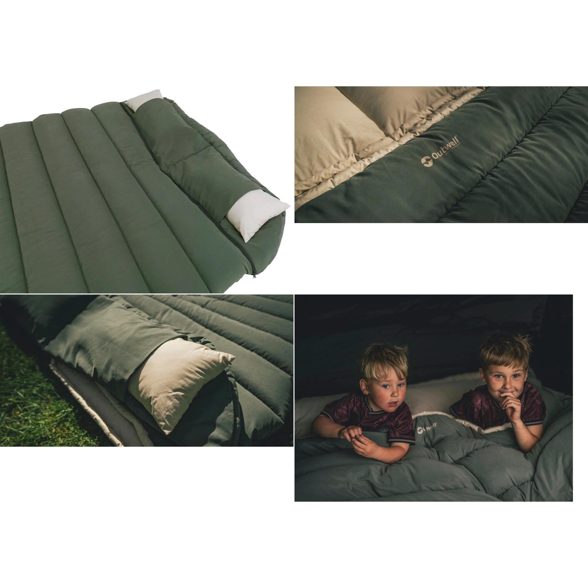 Śpiwór dwuosobowy Outwell Constellation Lux Double (195 cm) - green 3/7