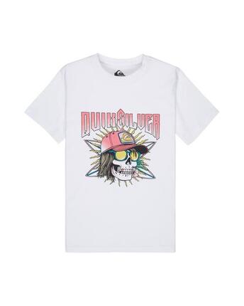 T-shirt met korte mouwen Quiksilver model WHITE SOUND ON SS voor jongens