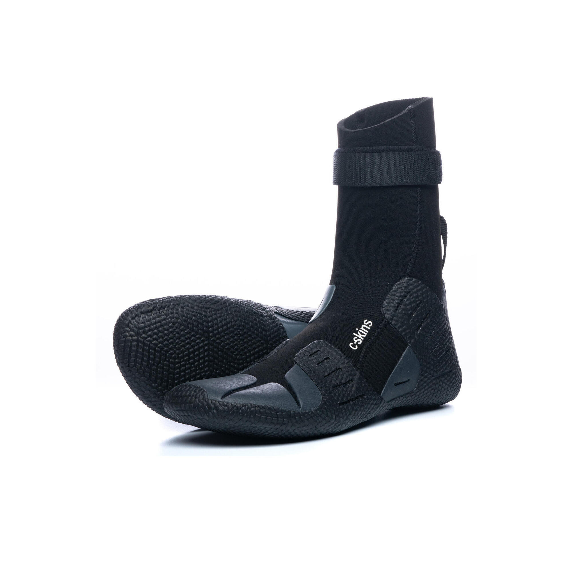 Cskins - Bottillons Neoprene Adulte C-skins Session 5mm Round Toe Boot - Bottillons Neoprene - Noir - 43 - Decathlon