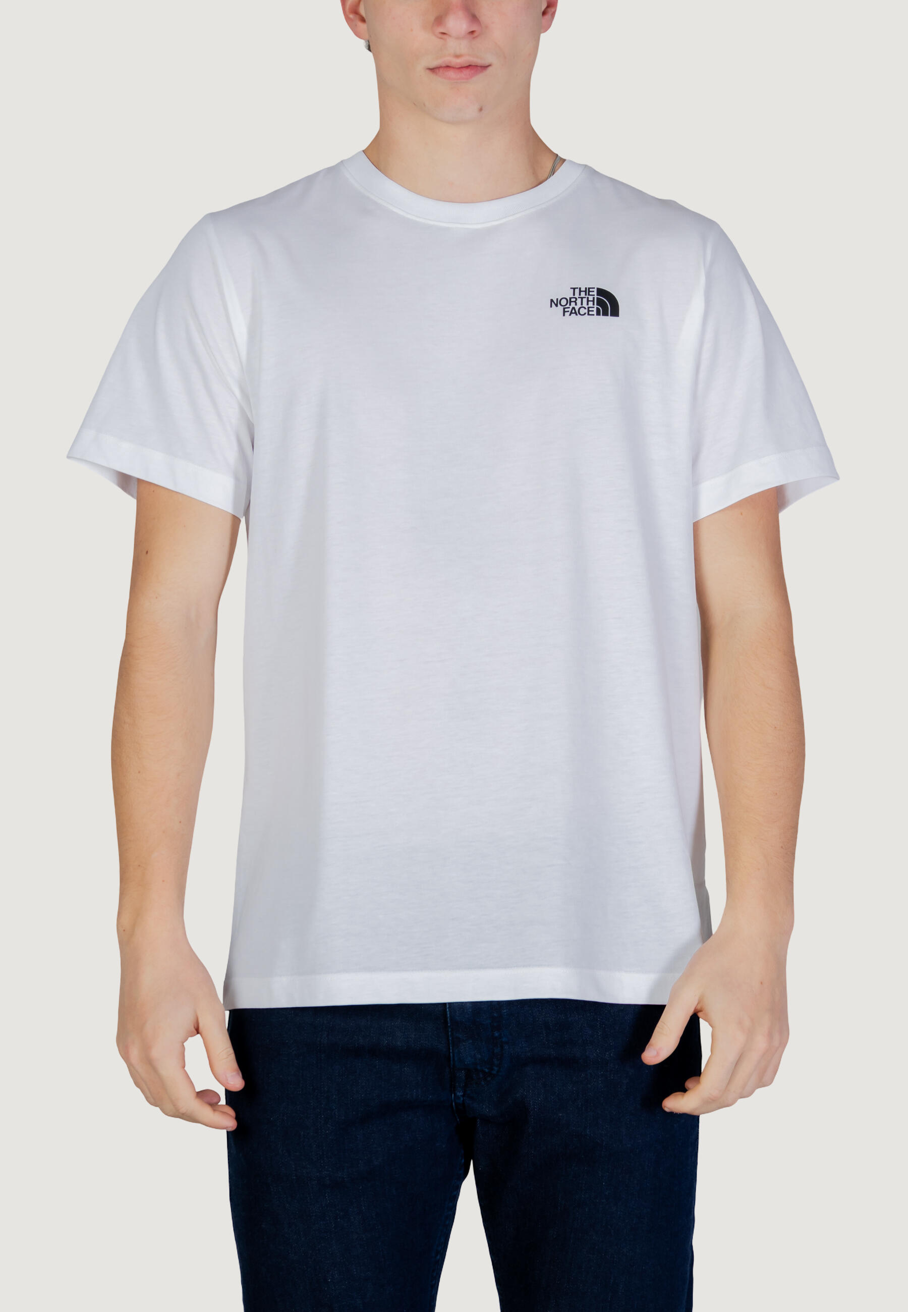 t-shirt crop top M HALF DOME PHOTO REGULAR SHORT SLEEVE T HOMME blanc 1/4