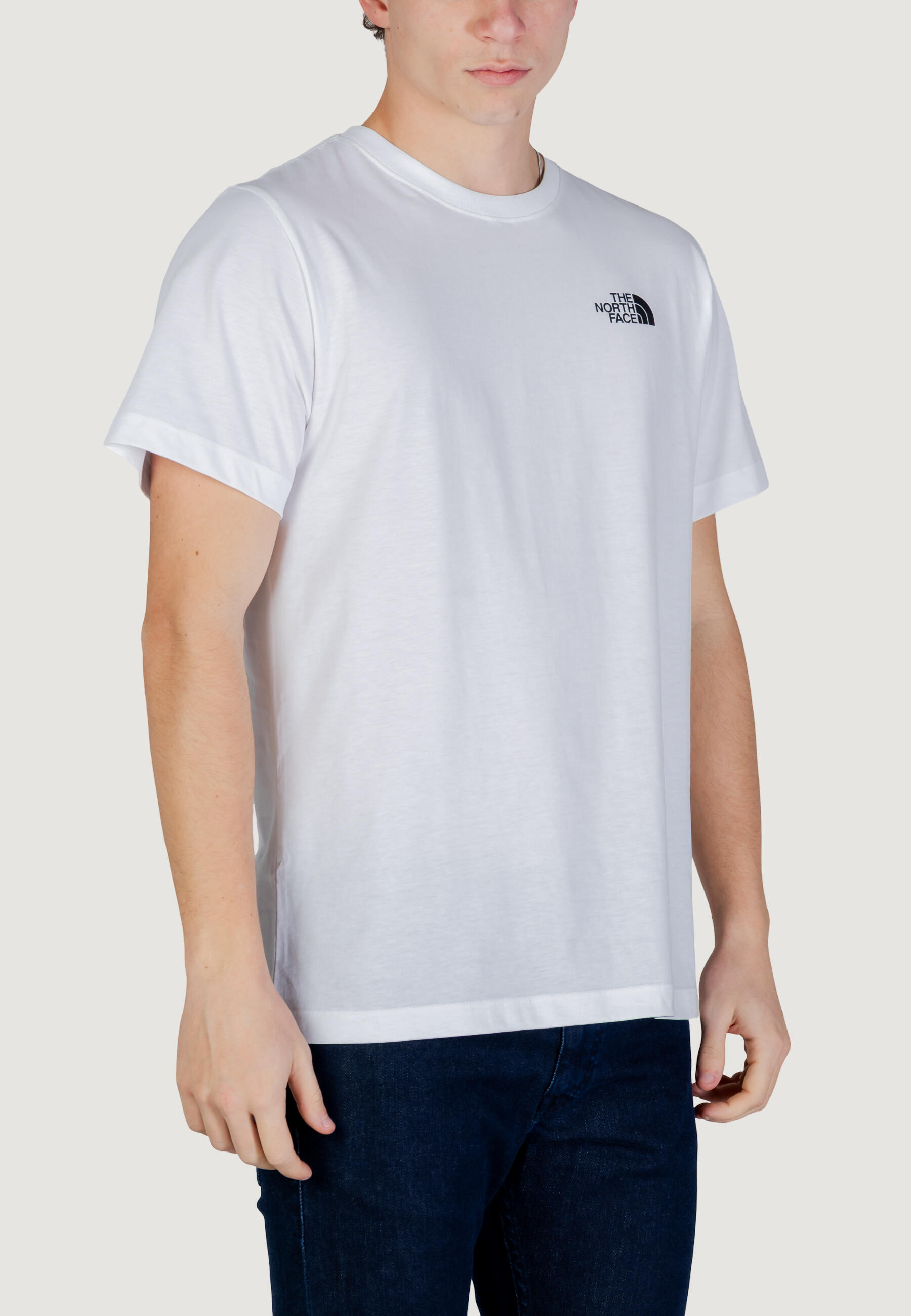 t-shirt crop top M HALF DOME PHOTO REGULAR SHORT SLEEVE T HOMME blanc 4/4