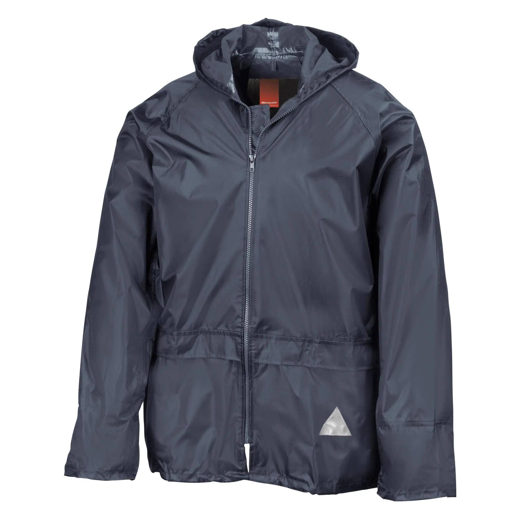 Mens Waterproof Jacket and Trousers Set (Navy) 2/4