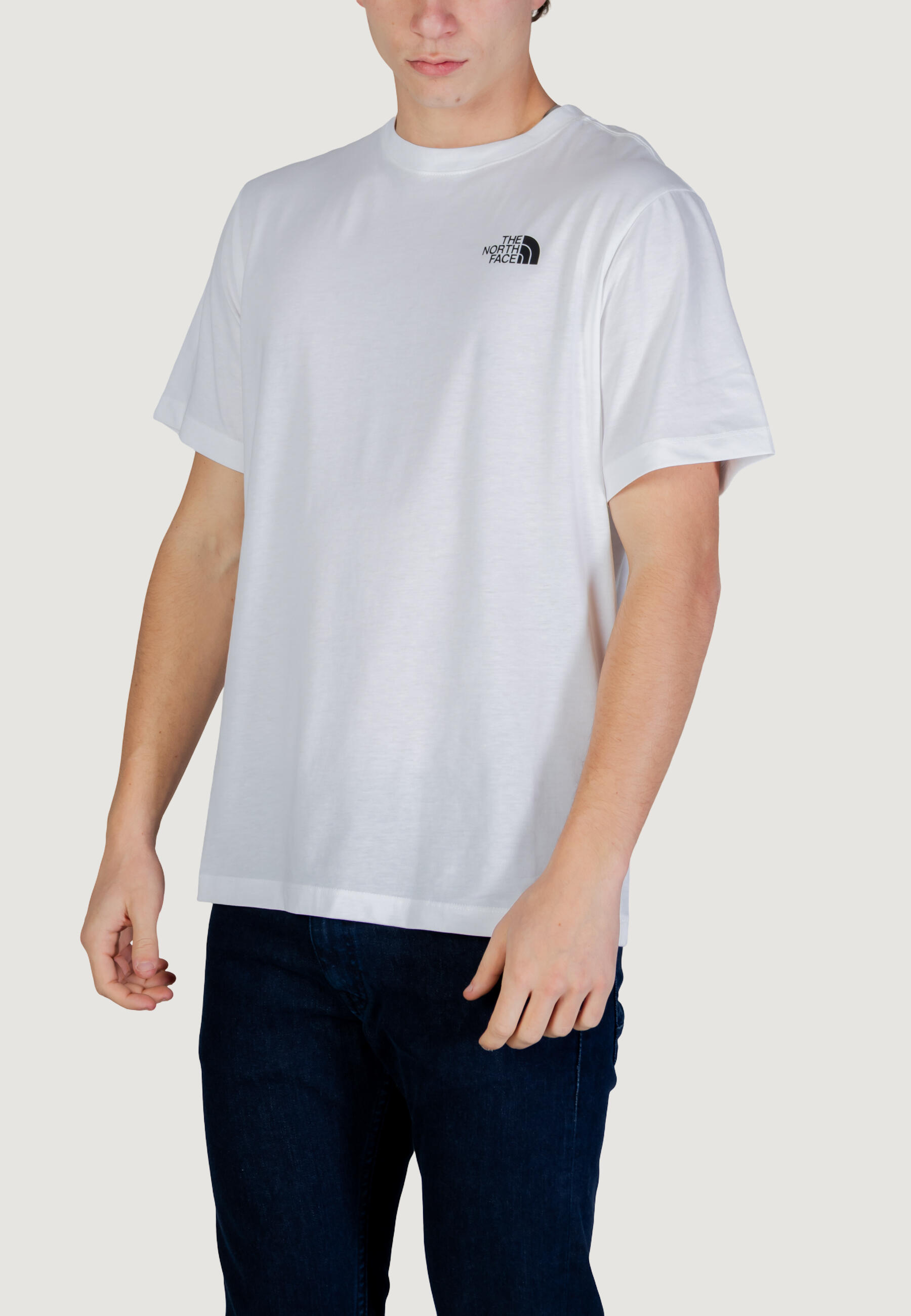 t-shirt crop top M MOUNTAIN SKETCH REGULAR SHORT SLEEVE HOMME blanc 2/4
