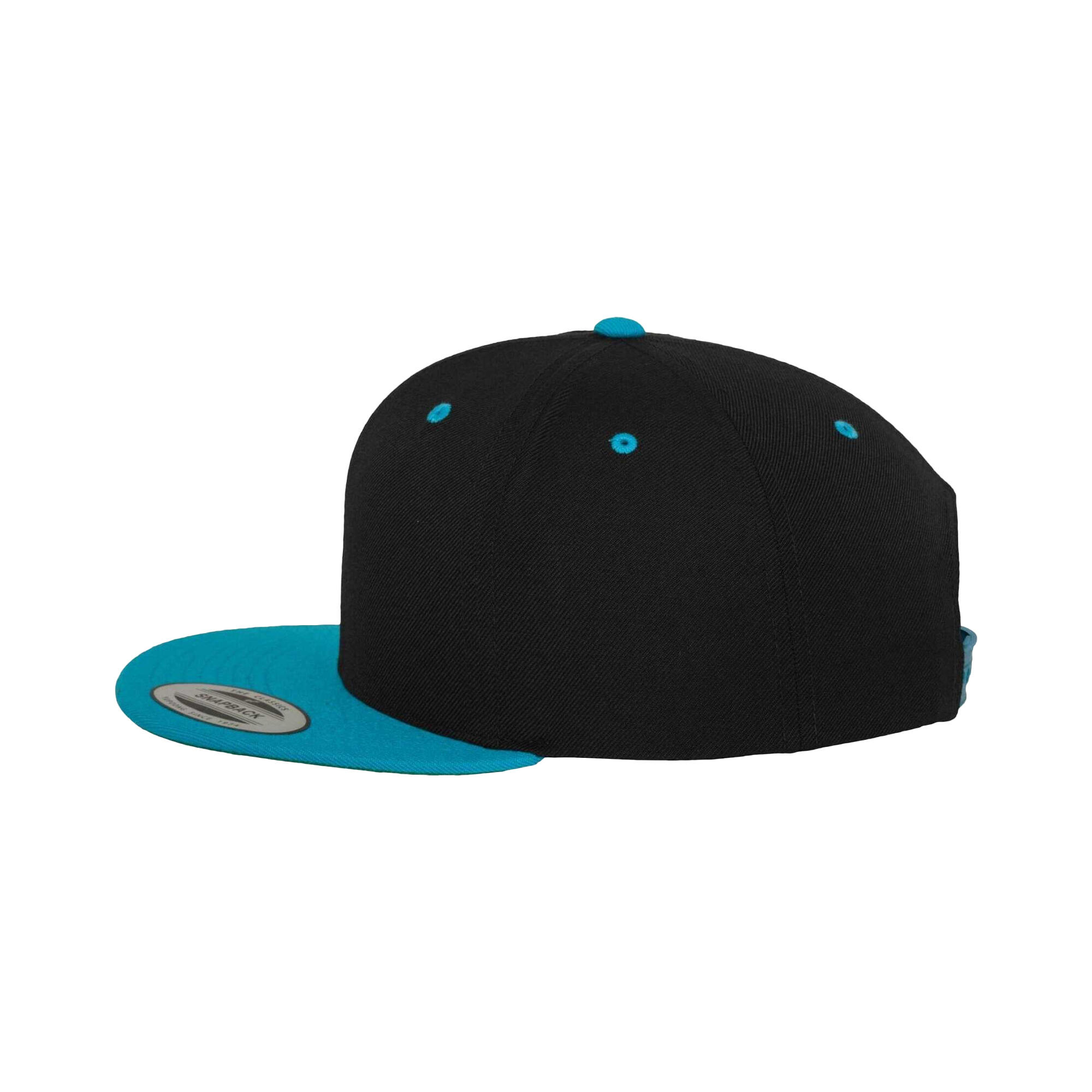 "Classic" Kappe Damen und Herren Schwarz/Petrol 3/4