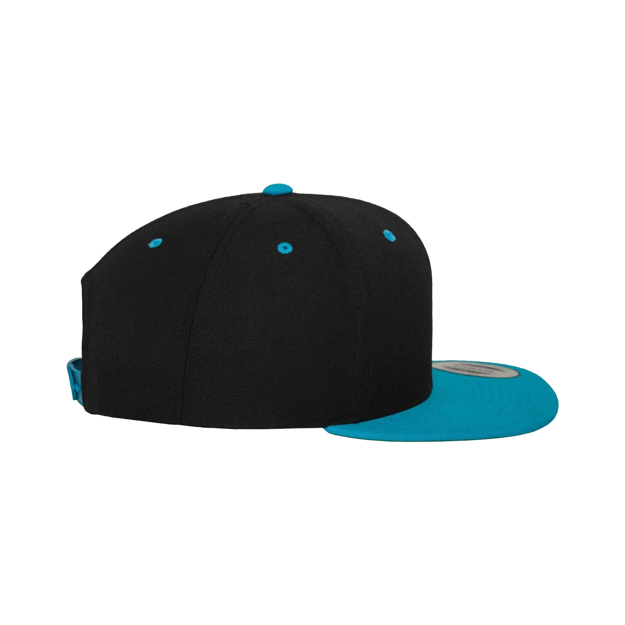 "Classic" Kappe Damen und Herren Schwarz/Petrol 4/4