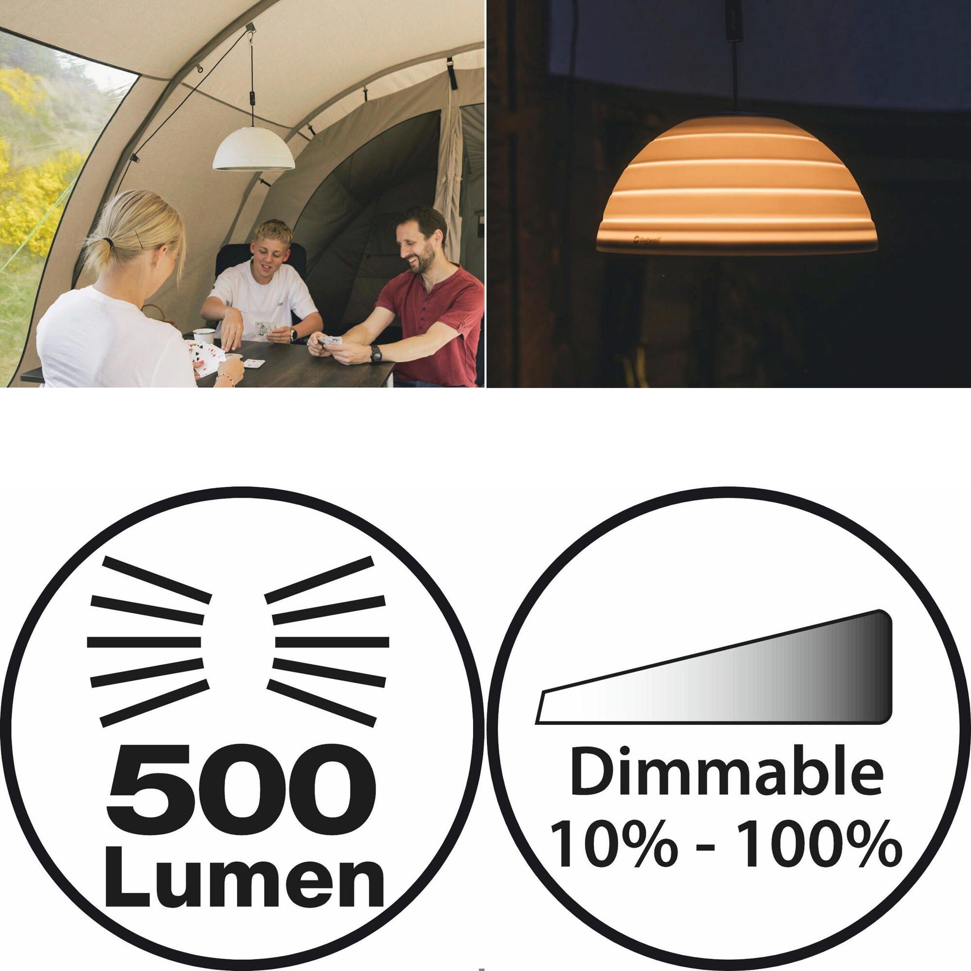Lampa namiotowa Outwell Pollux Lux - cream white (500 lm) 3/4