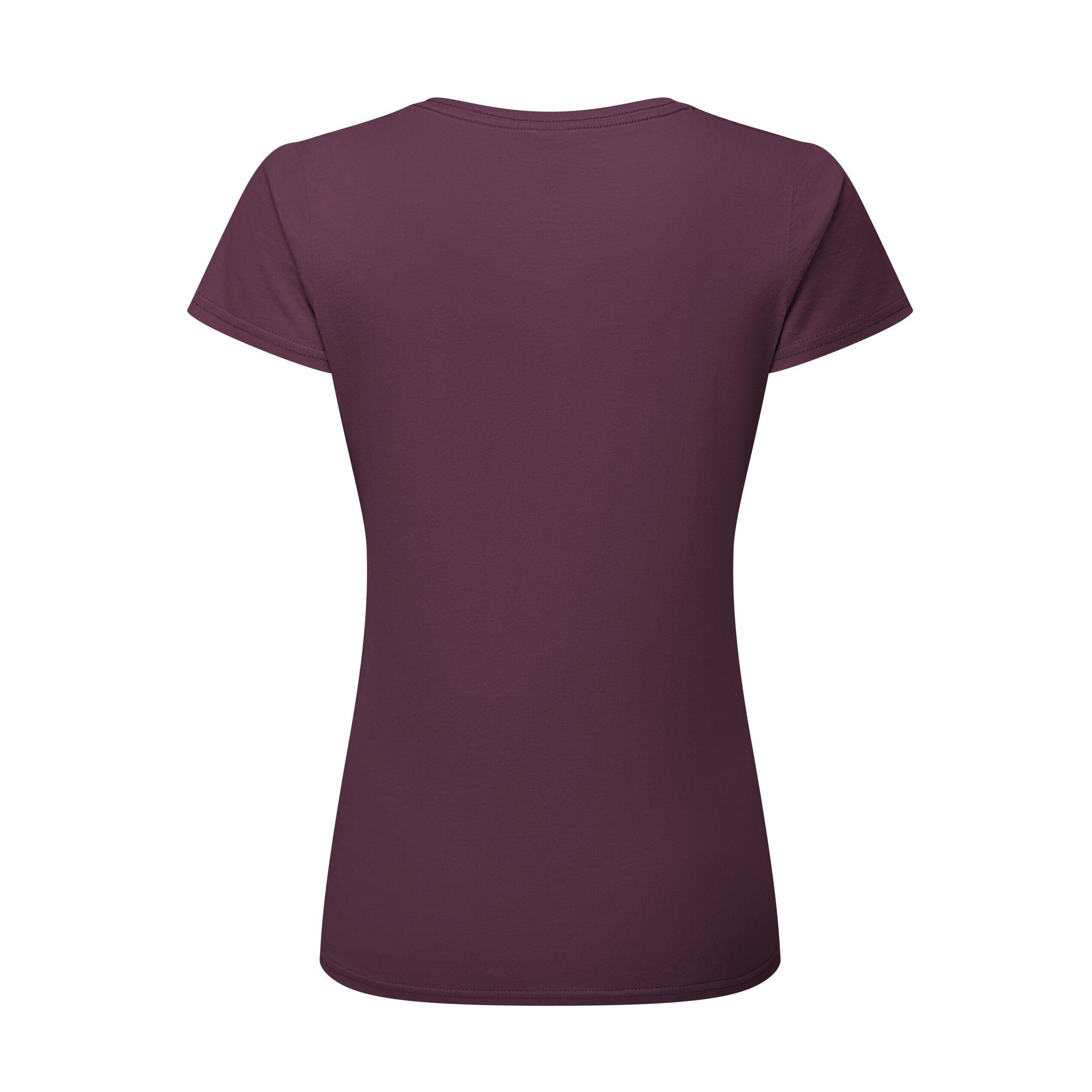Premium TShirt Damen Dunkles Pflaumenblau 3/4