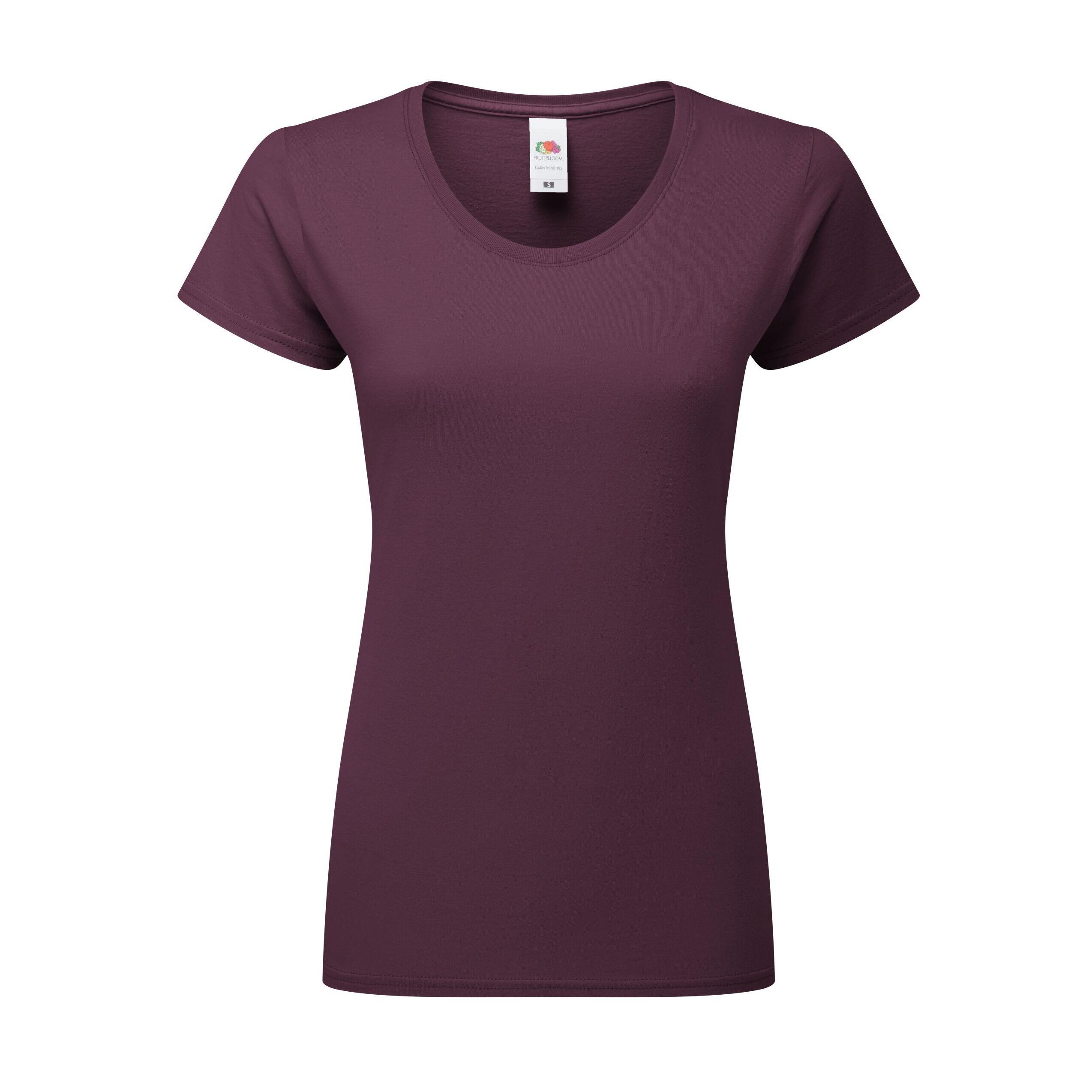 Premium TShirt Damen Dunkles Pflaumenblau 2/4