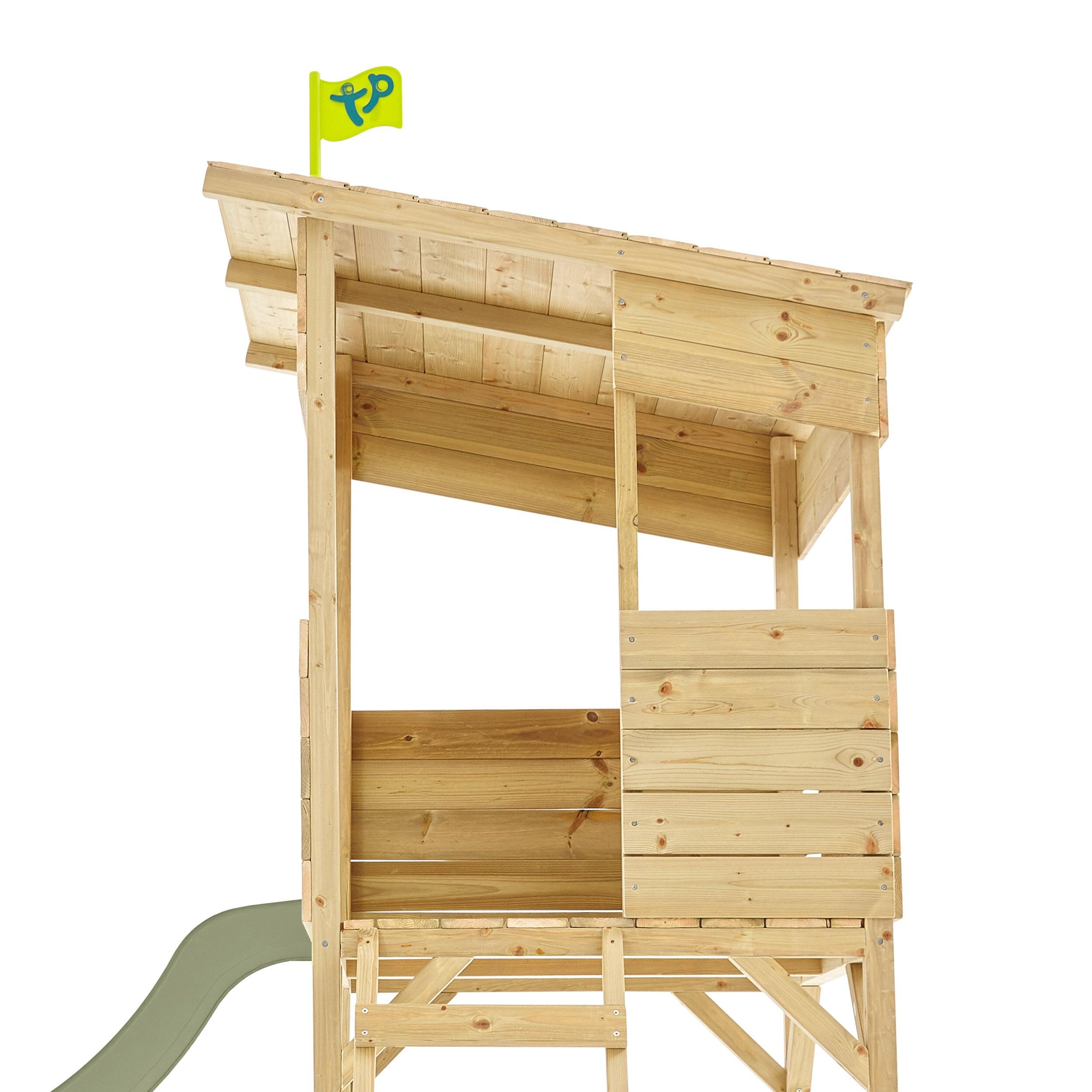 Cabane sur pilotis avec toboggan CIMES bois FSC® 4/5
