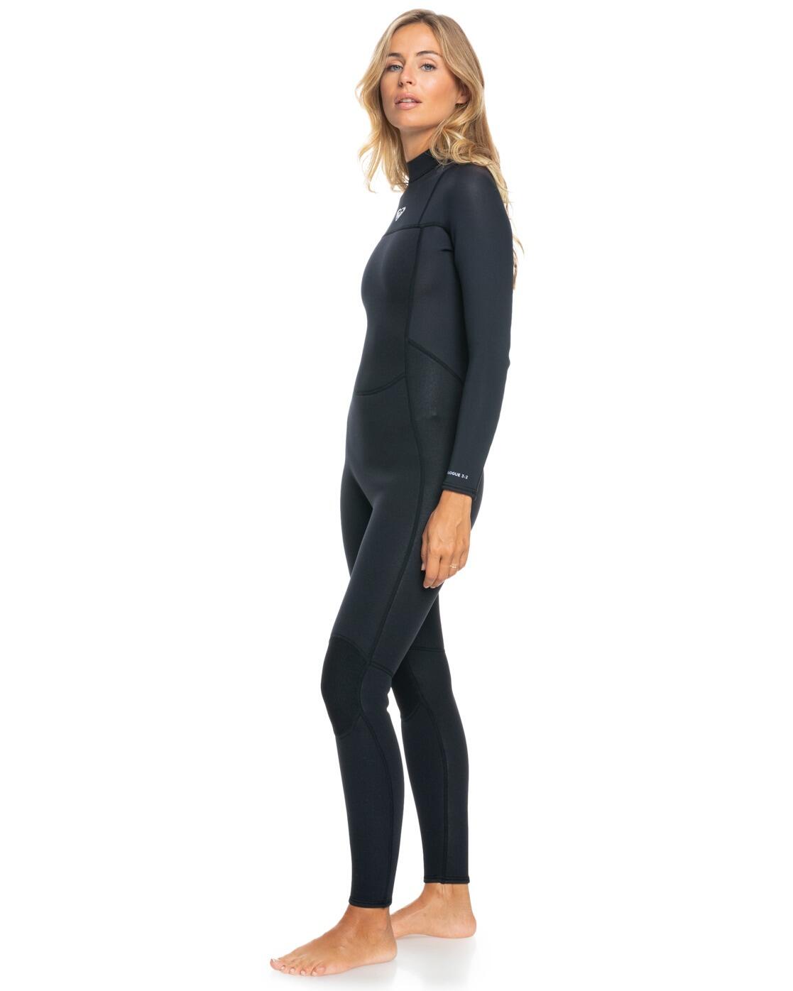 Back-Zip-Neoprenanzug 3/2MM PROLOGUE Schwarz Dames 3/4