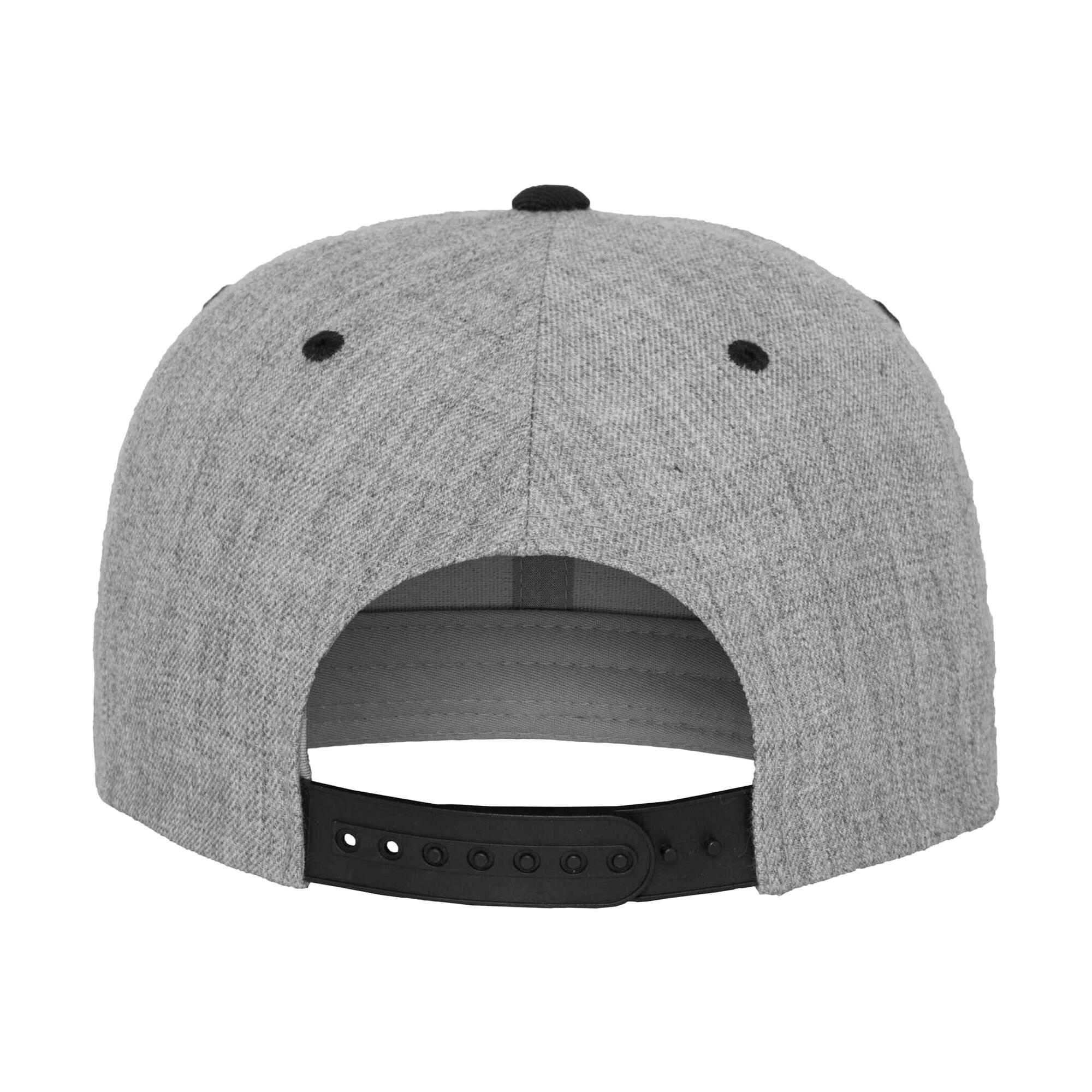 "Classic" Kappe Damen und Herren Grau meliert/Schwarz 2/4