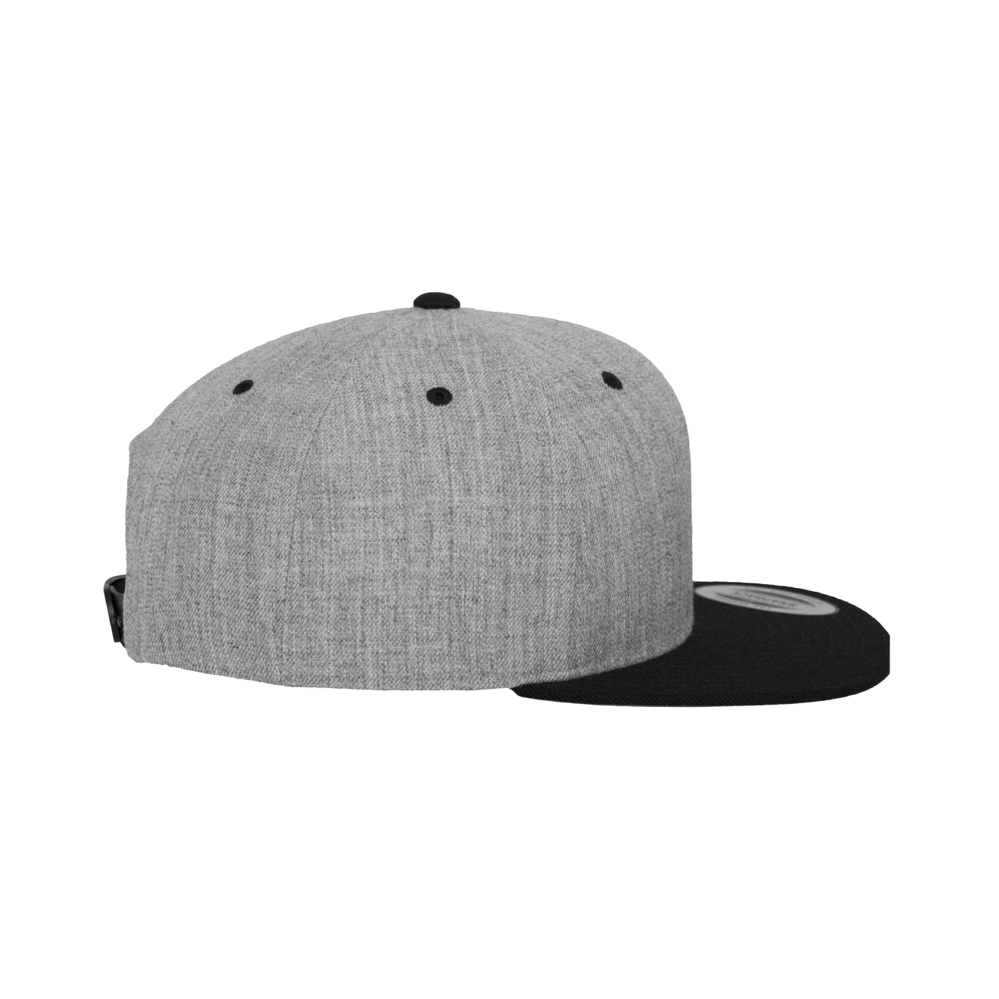 "Classic" Kappe Damen und Herren Grau meliert/Schwarz 4/4