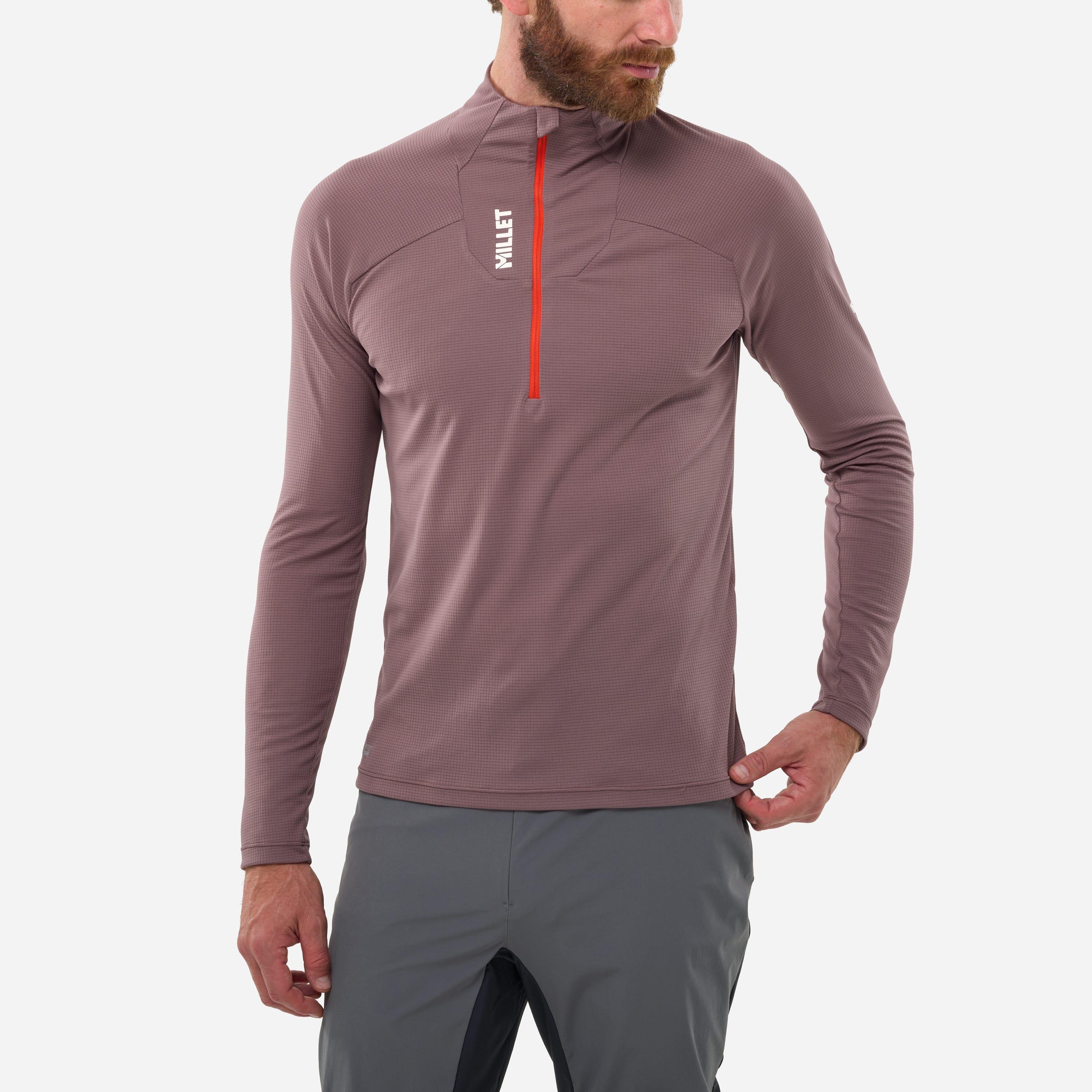 T-Shirt Alpinisme pour homme KAMET ZIP 3/4