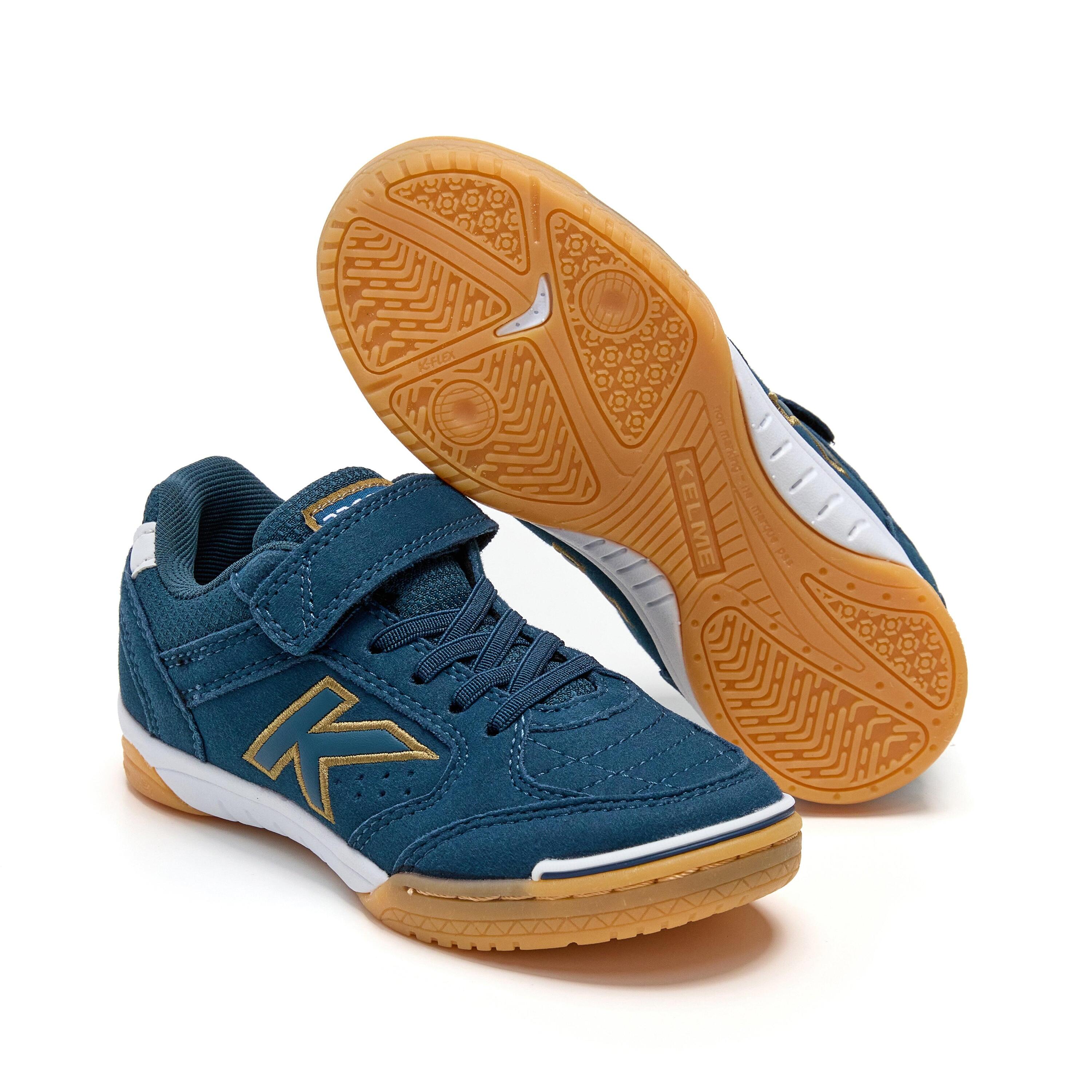 Kelme Zapatillas De Fútbol Sala De Niño Precision Elastic Azul Marino Blanco Uni 2/7