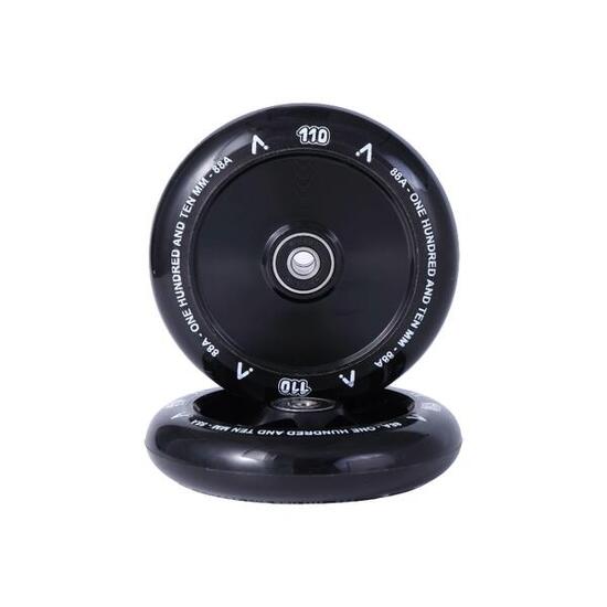 Roues Trottinette Freestyle - FullCore (x2 /Paire) - 110 mm - Noir