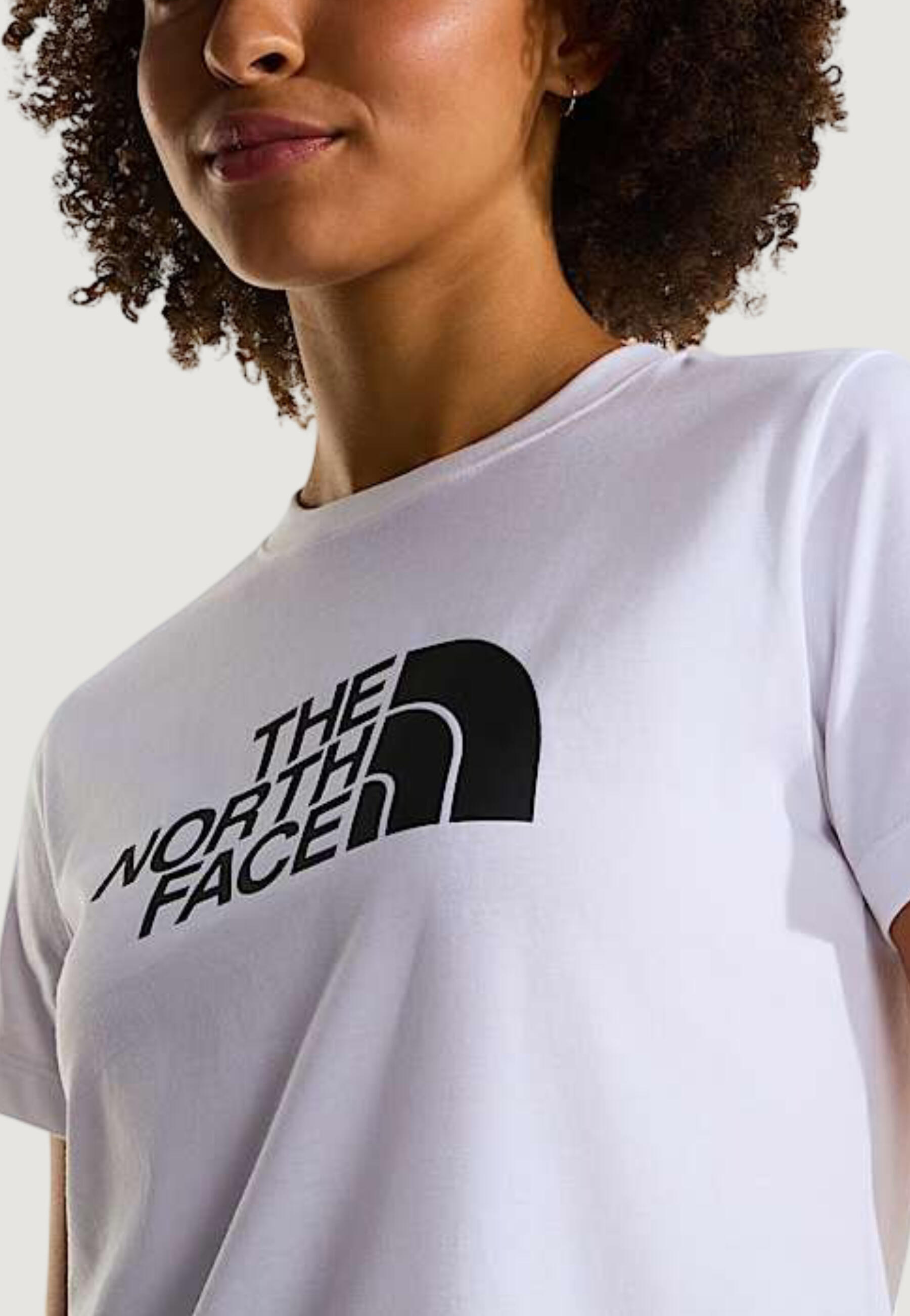 t-shirt crop top W EVOLUTION HALF DOME SLIM SHORT SLEEVE FEMME blanc 5/5