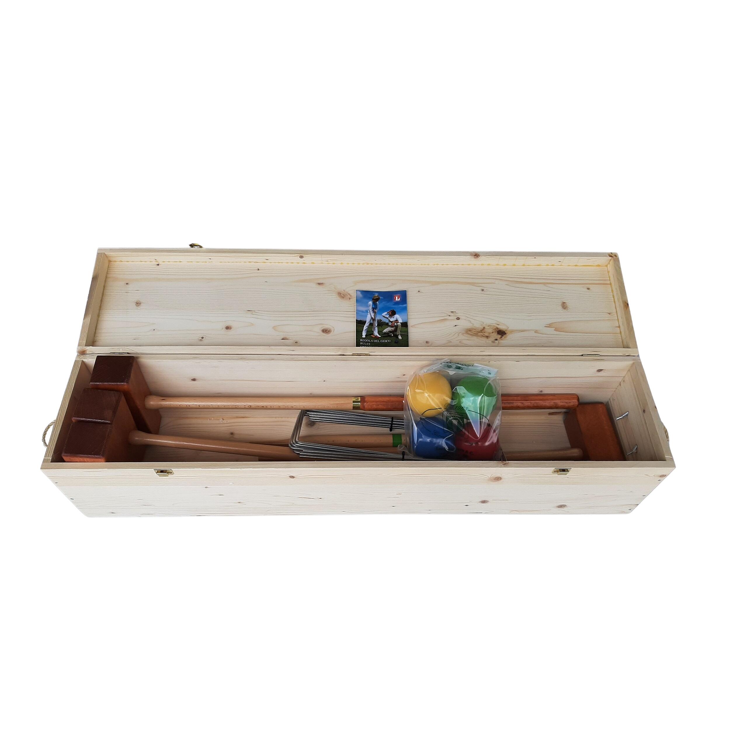 Croquet LUCIO LONDERO Professional für 6 Spieler - Holzbox 2/3