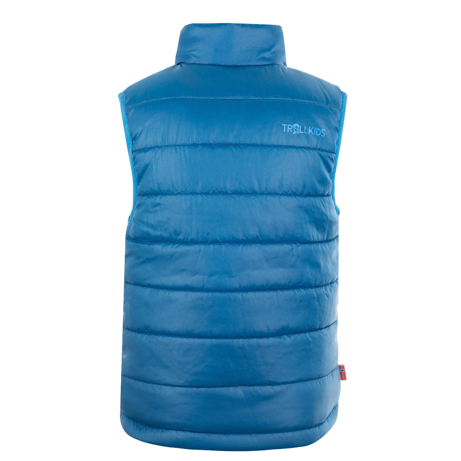 Gilet enfant en polyfibre Trondheim coupe-vent bleu minuit 2/3