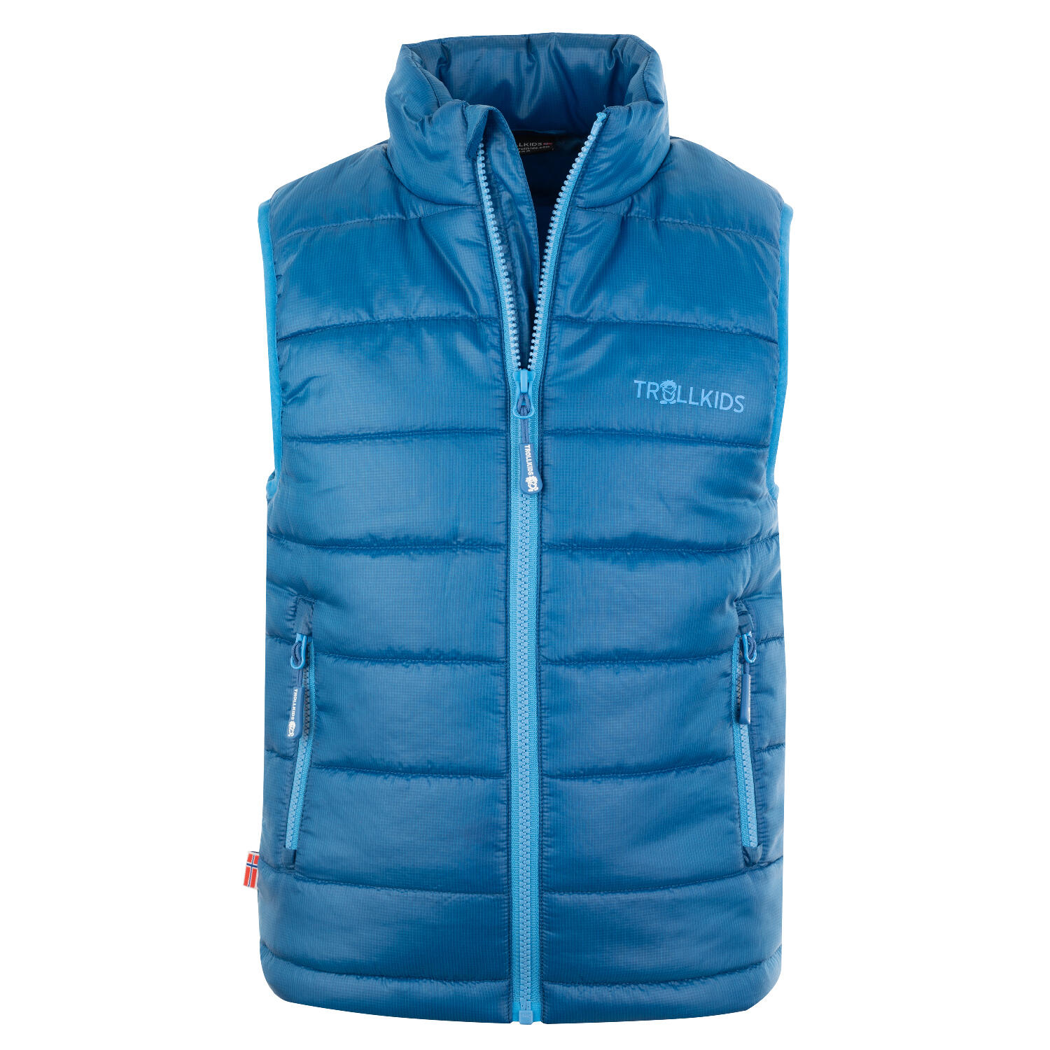 Trollkids - Gilet Polyfibre Enfant Trondheim Coupe-vent Bleu Nuit - Doudoune Synthétique - Bleu - 13-14 Ans - Decathlon