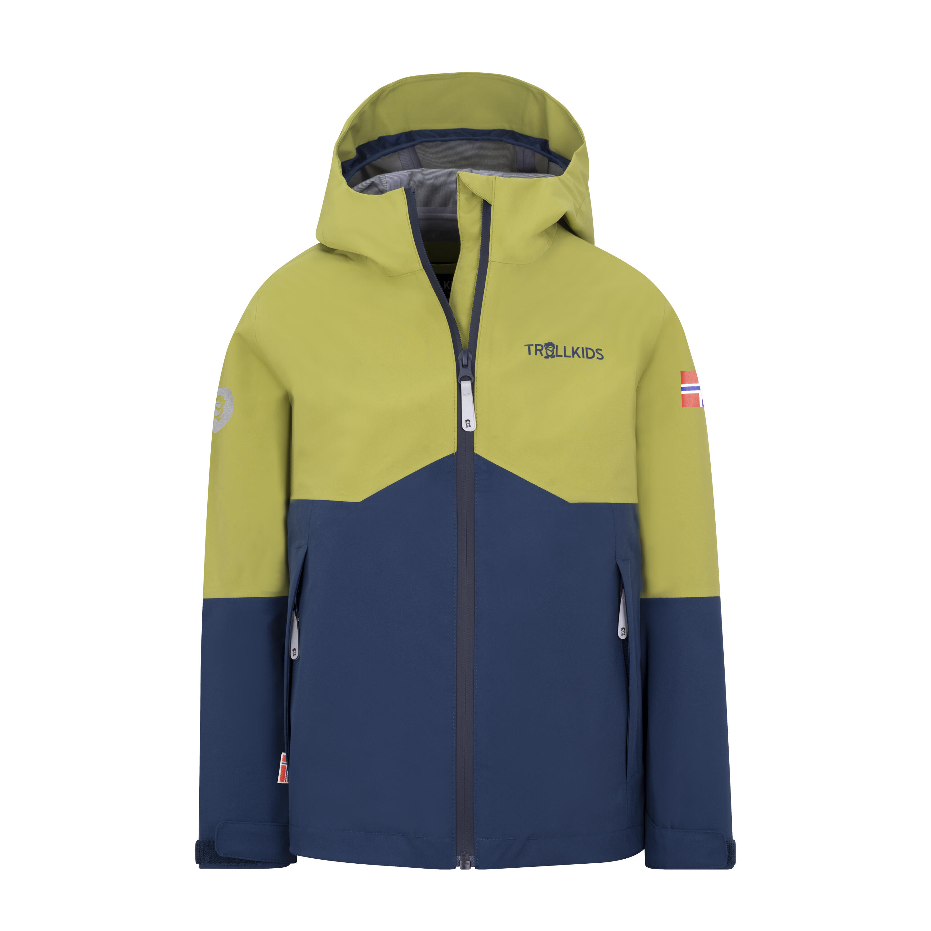 Veste Gjende enfants vert kiwi/bleu mystique 1/2