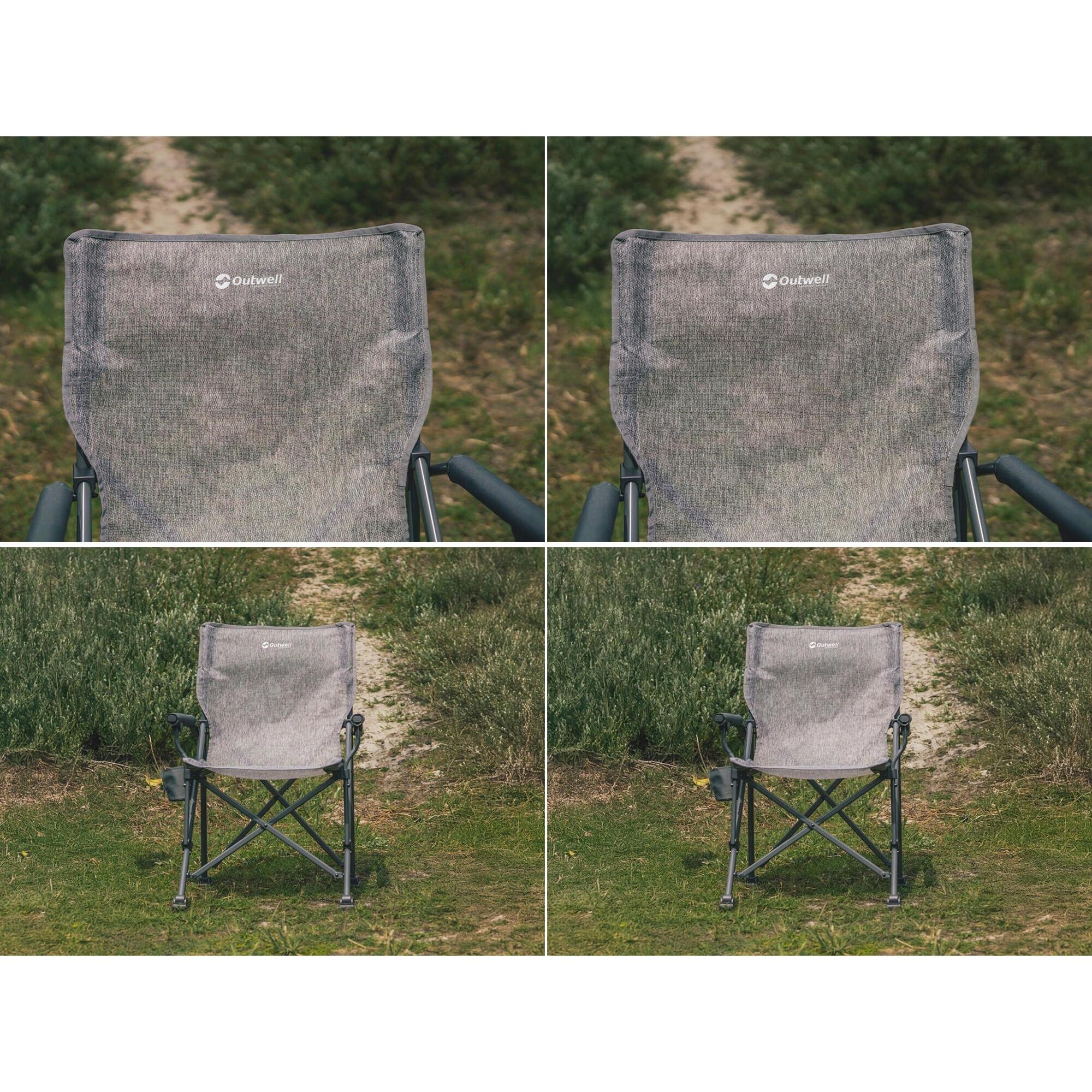 Cadeira de camping Outwell Ripple — tecido Duraflexi, cor Cinza 3/6