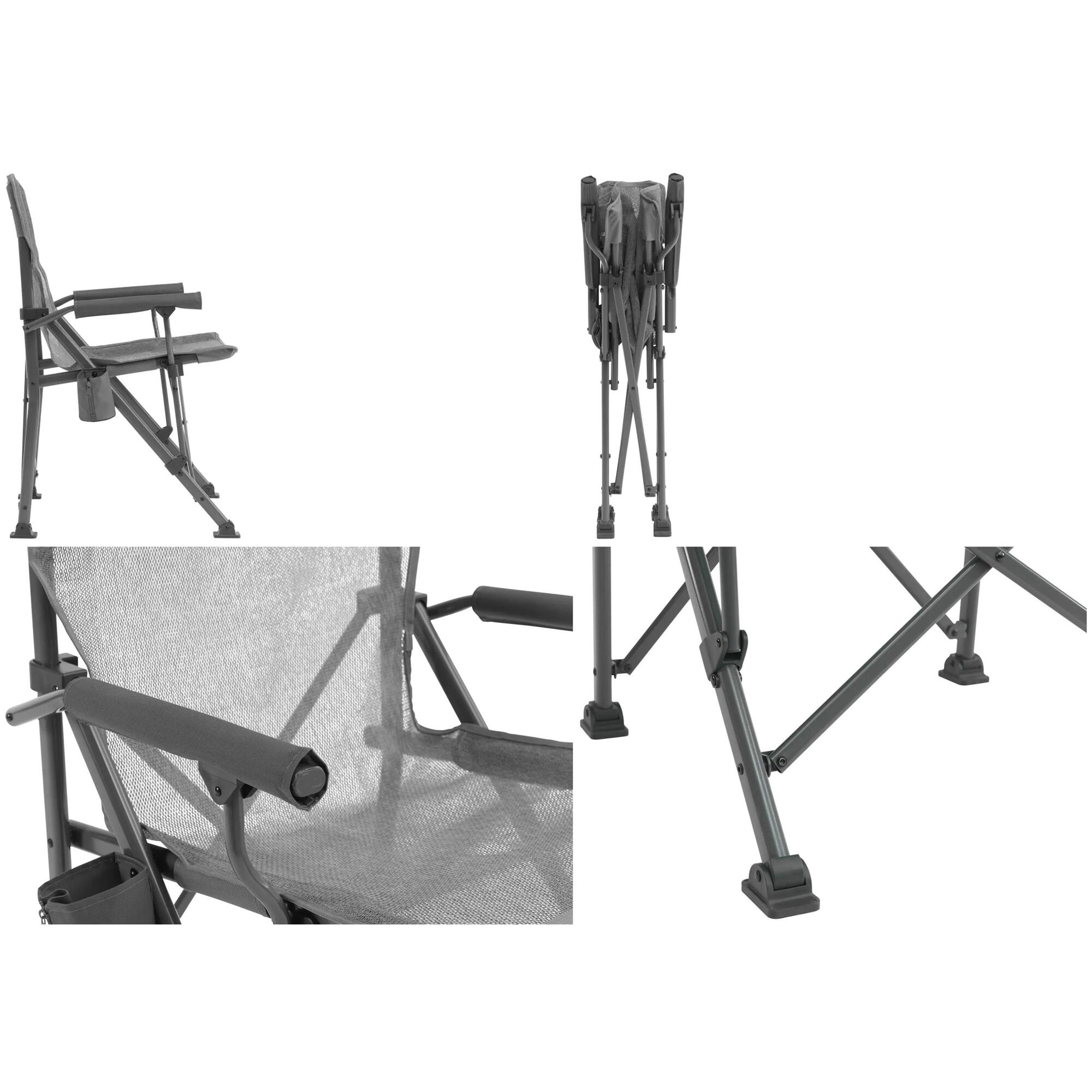 Cadeira de camping Outwell Ripple — tecido Duraflexi, cor Cinza 2/6