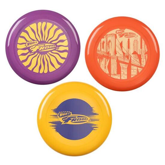 Pack de 3 Disques Volants Frisbees Cool Flyer, 25,27 cm - 130 g