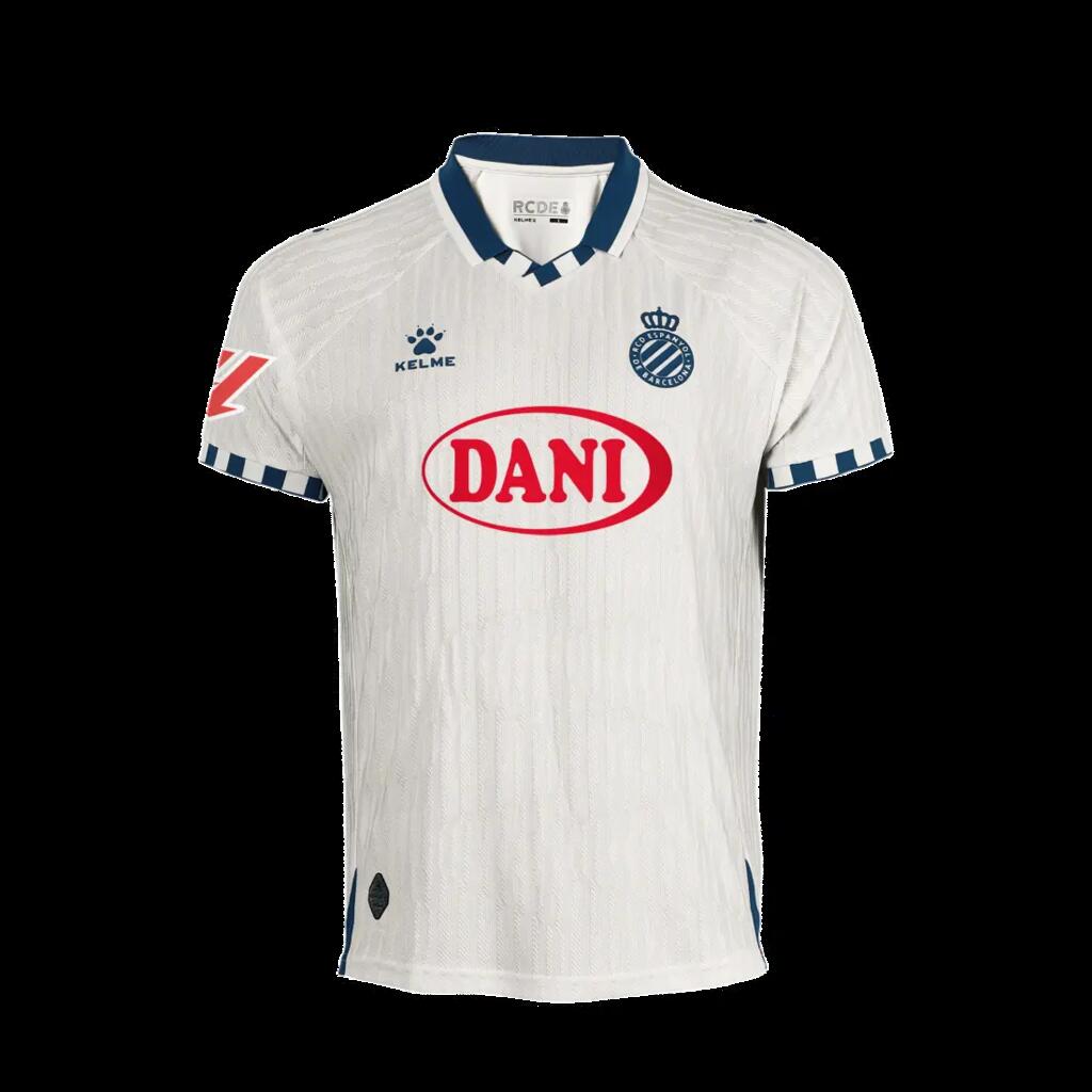 Kelme Camiseta Rcd Espanyol 2ª Equipación 25-26 Beige Unisex