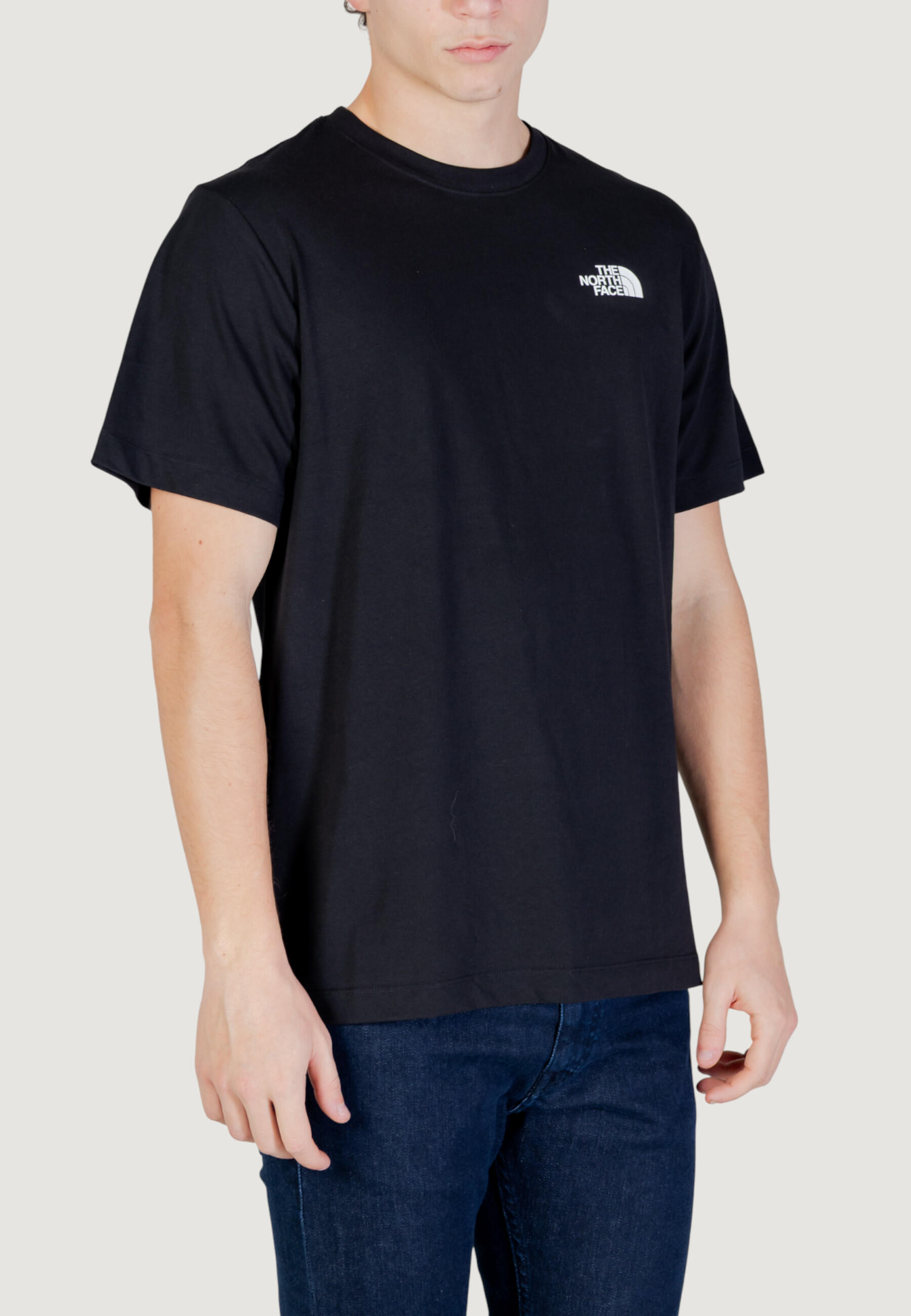 t-shirt crop top M HALF DOME PHOTO REGULAR SHORT SLEEVE T HOMME noir 4/4