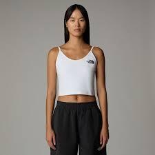 T-shirt e canotte Donna Slim Crop Tank Bianco