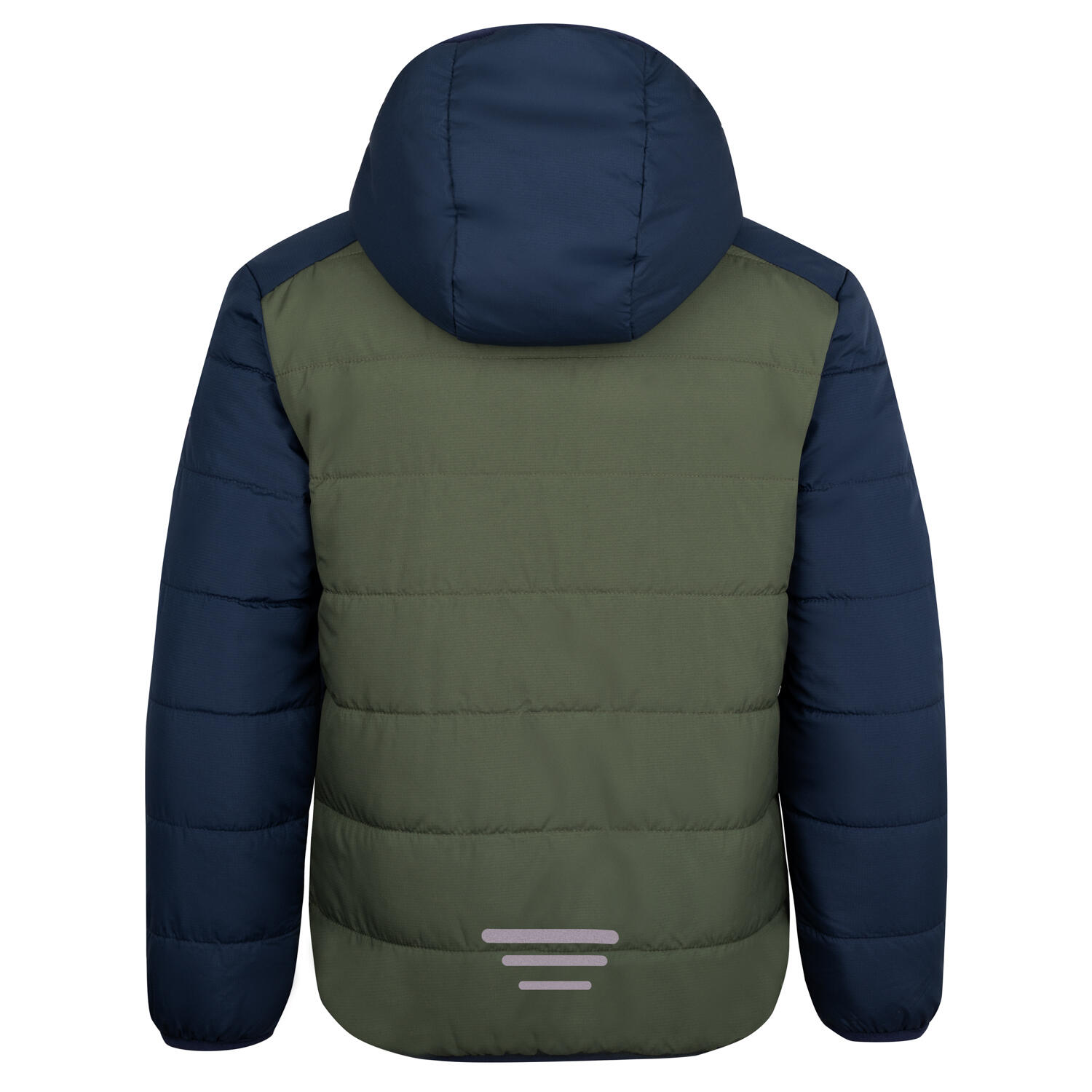 veste coupe-vent pour enfants avec poches zippées SANDVIKA vert lierre/marine 4/6
