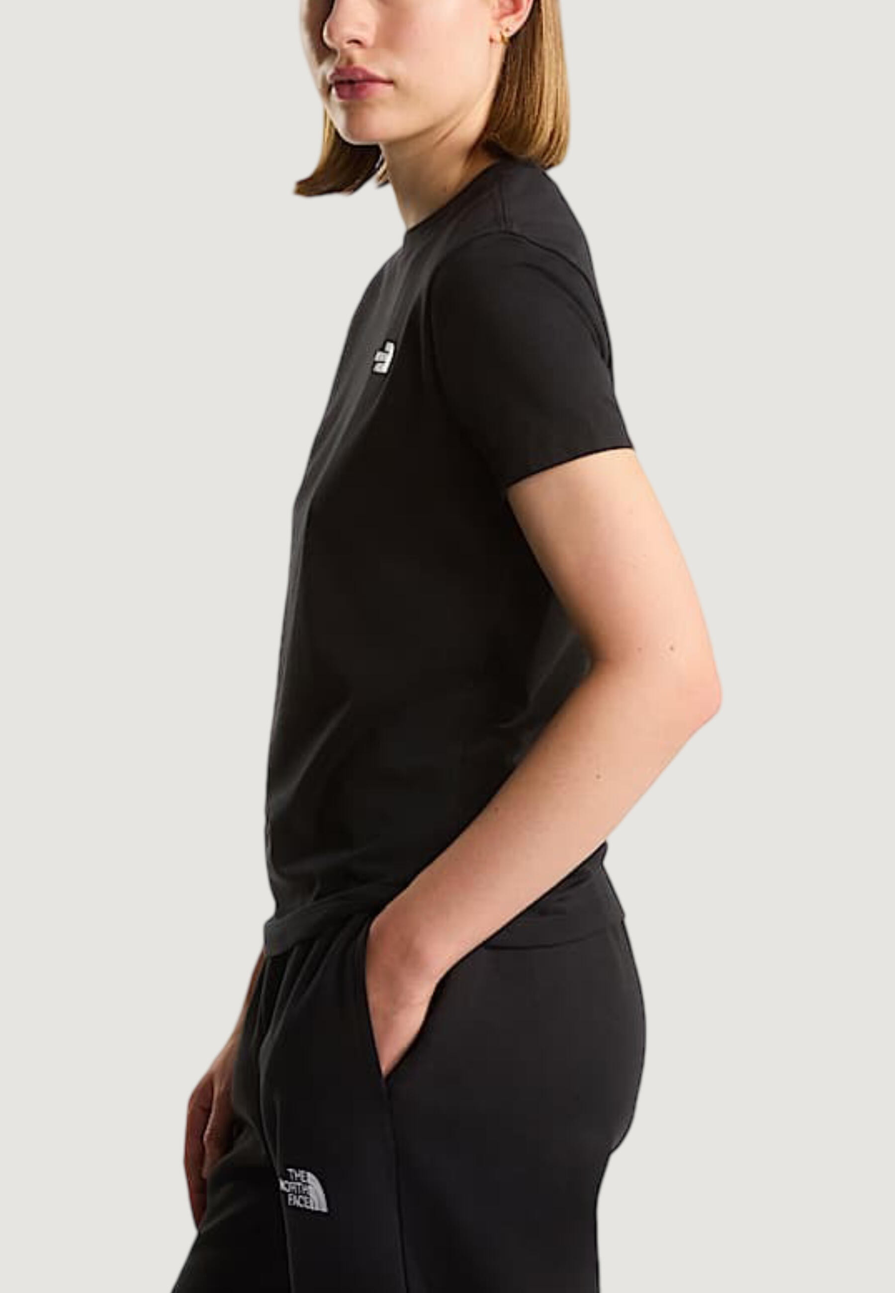 t-shirt crop top W EVOLUTION SIMPLE DOME SLM SHORT SLEEVE FEMME noir 3/5