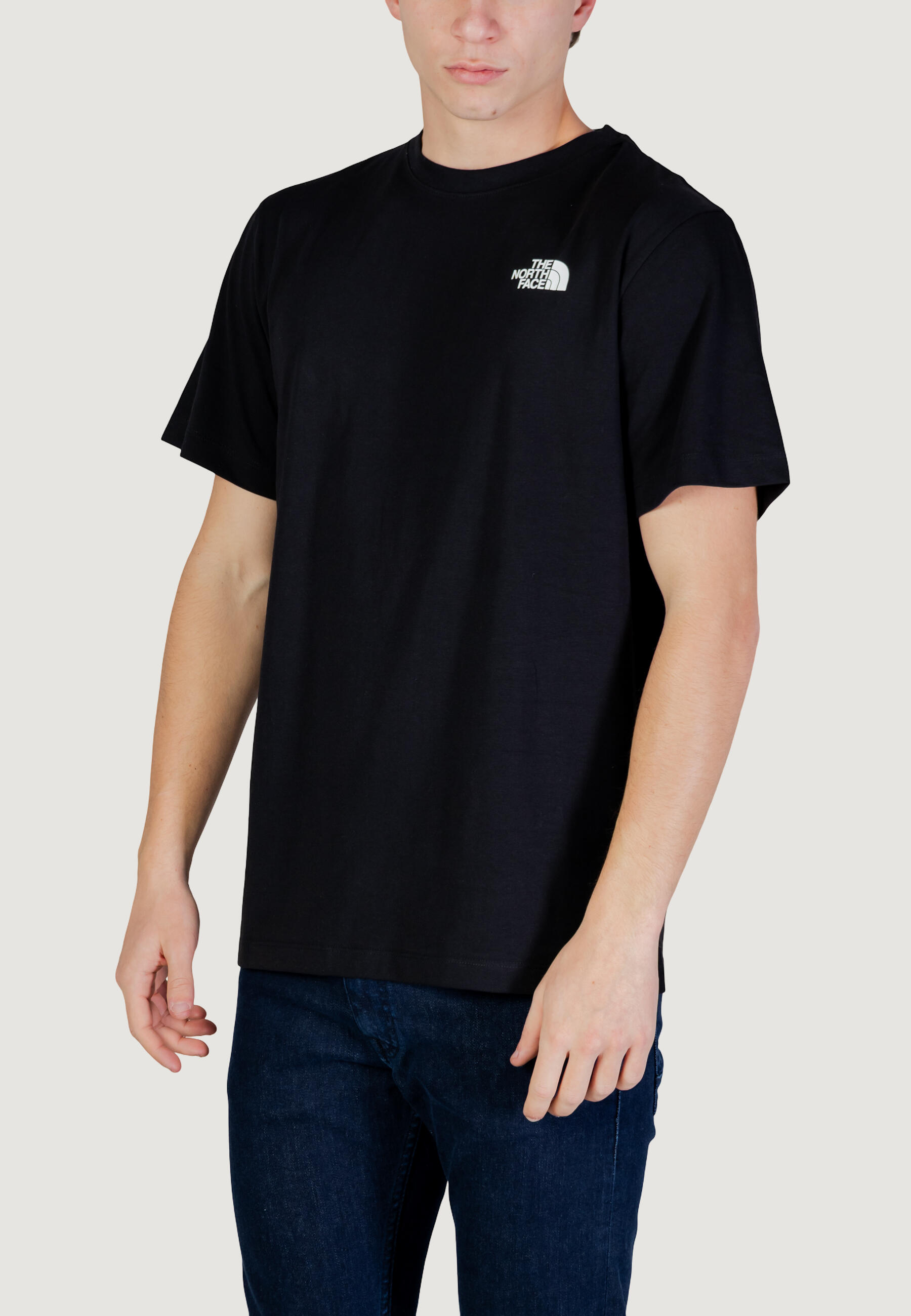 t-shirt crop top M MOUNTAIN SKETCH REGULAR SHORT SLEEVE HOMME noir 3/5