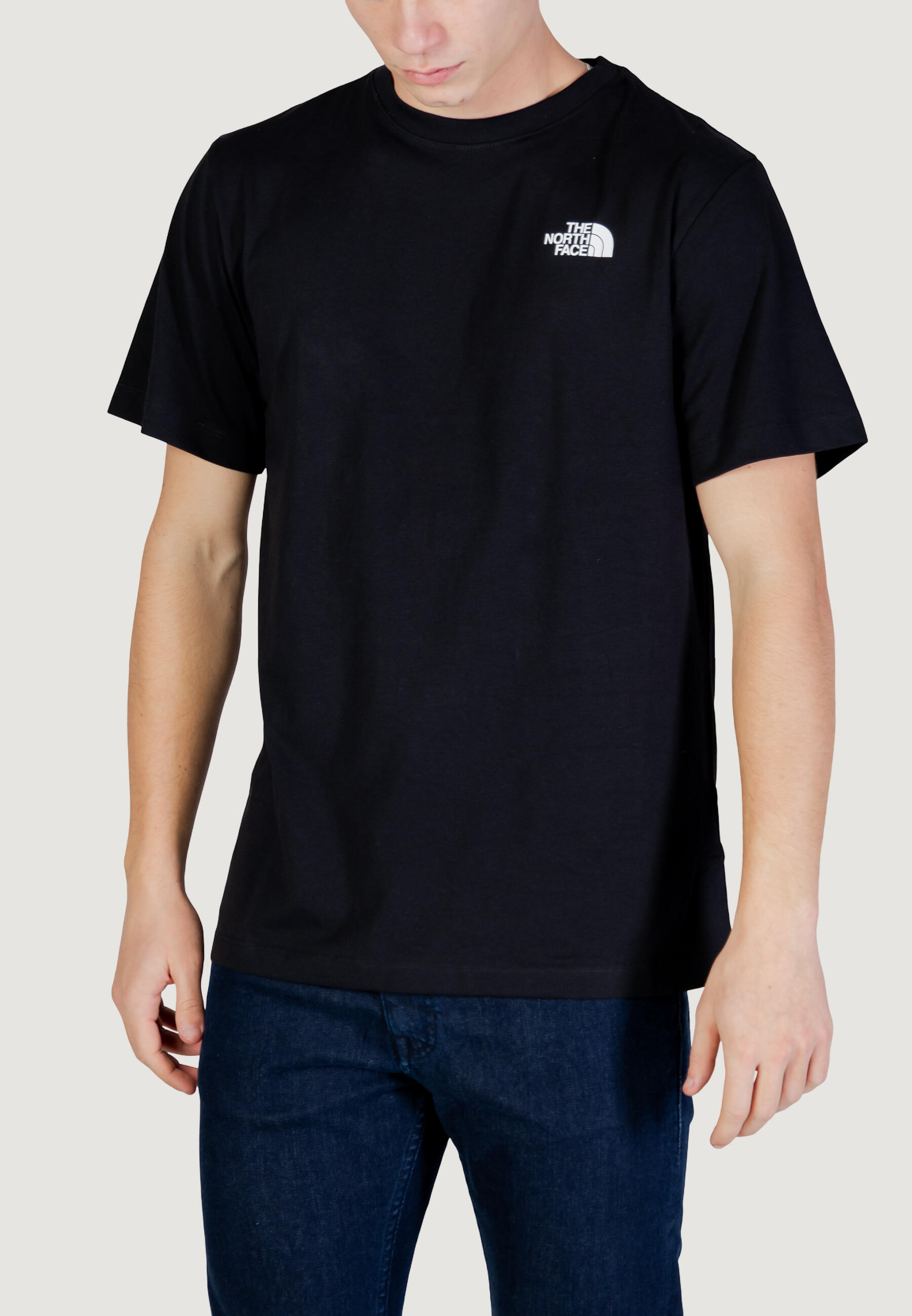 t-shirt crop top M MOUNTAIN SKETCH REGULAR SHORT SLEEVE HOMME noir 2/5