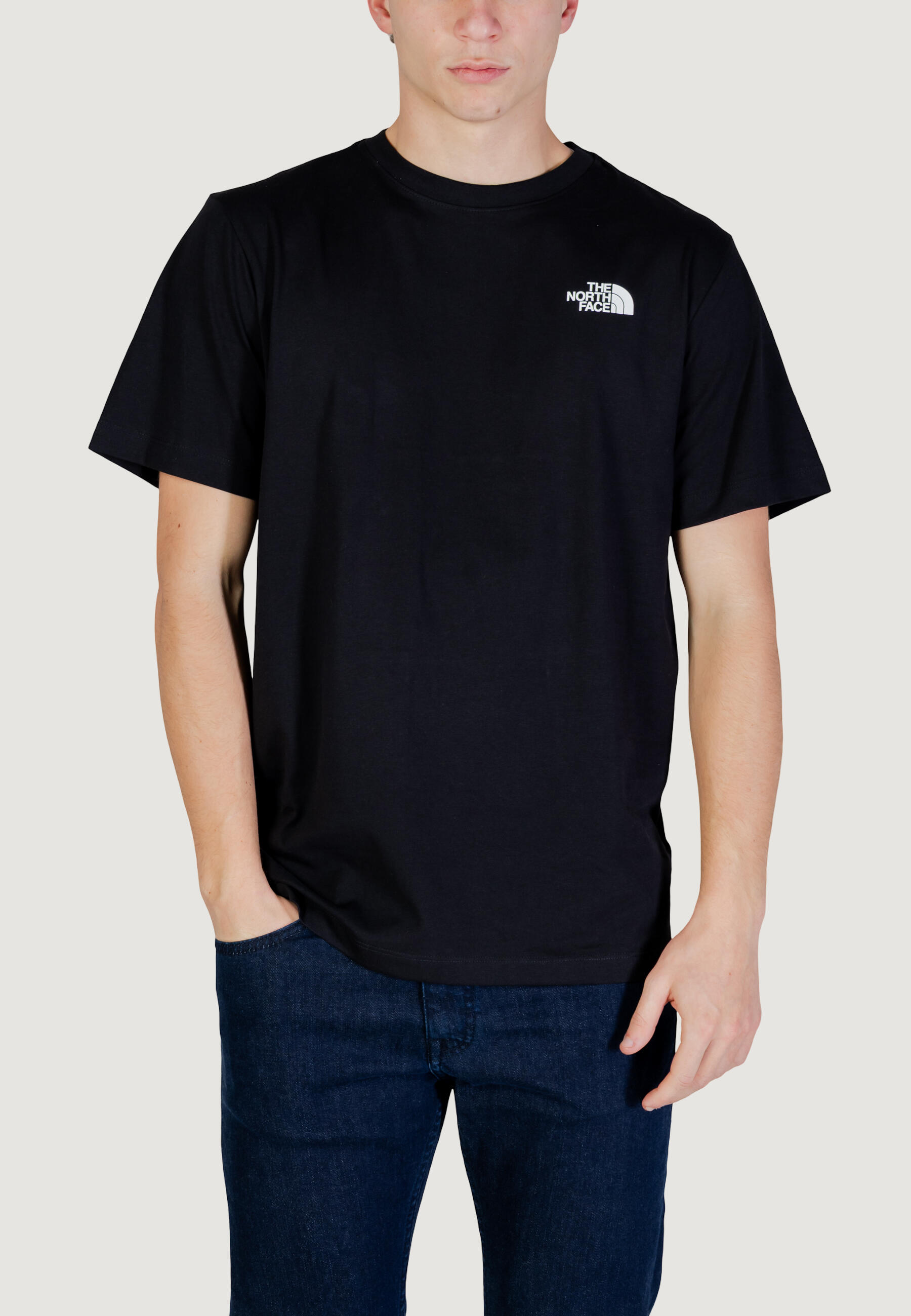t-shirt crop top M MOUNTAIN SKETCH REGULAR SHORT SLEEVE HOMME noir 1/5