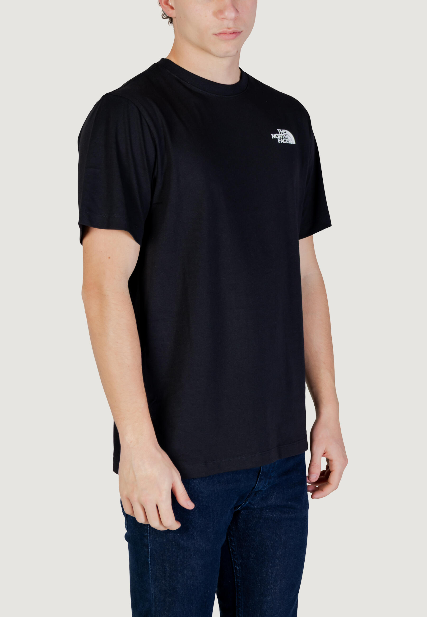t-shirt crop top M MOUNTAIN SKETCH REGULAR SHORT SLEEVE HOMME noir 4/5