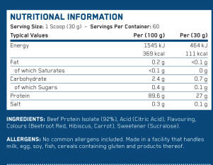 Applied Nutrition Beef-XP (1800g) Millions Blackcurrant - Proteínas 3/3