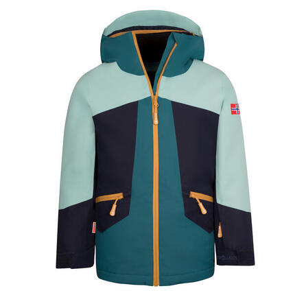 Veste de ski fille RAULAND bleu d'eau/bleu thé/marine/miel