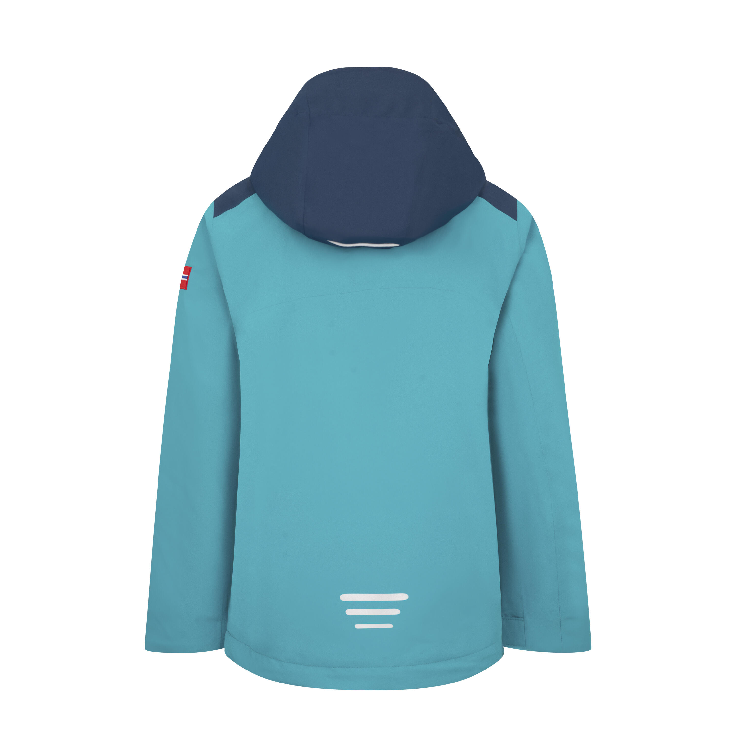 Veste de pluie Bergen enfants bleu-vert/bleu mystique 2/2