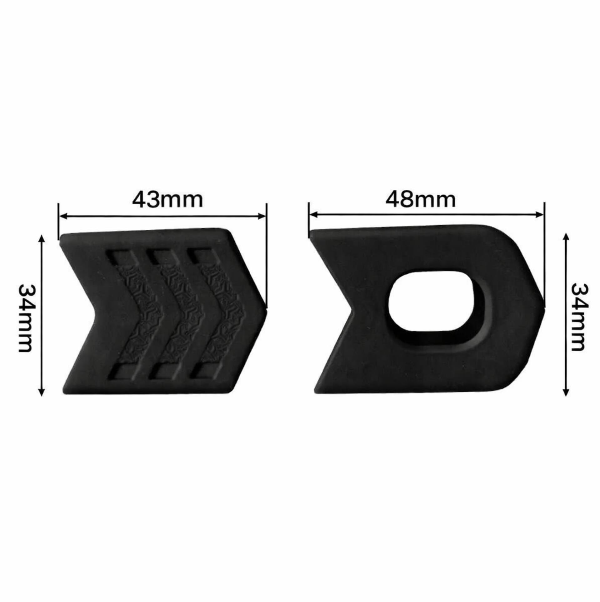 Protections universelles manivelle vtt lot de 4 pièces noir 5/5