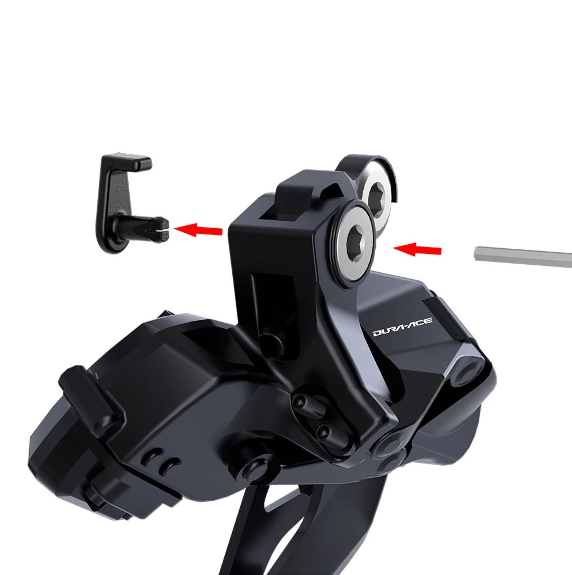 Clips cabo shimano di2 desviador traseiro 2 unid SD300 impressão 3D 3/6