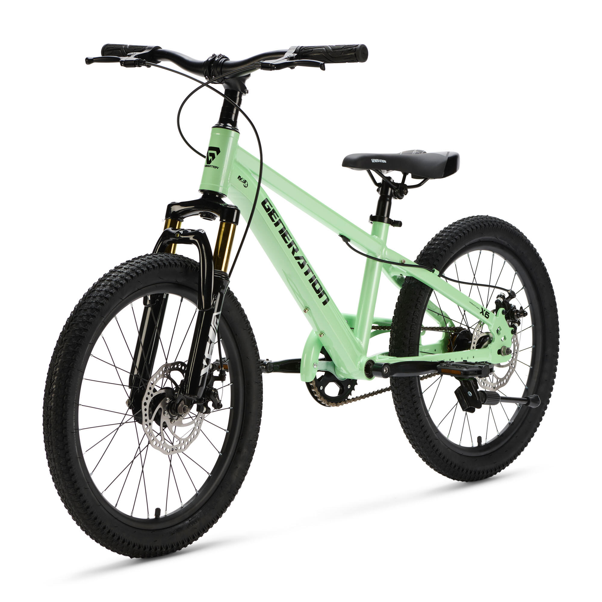 Generation X6 20 pulgadas Verde menta – Bicicleta infantil – Mountain bike 3/5