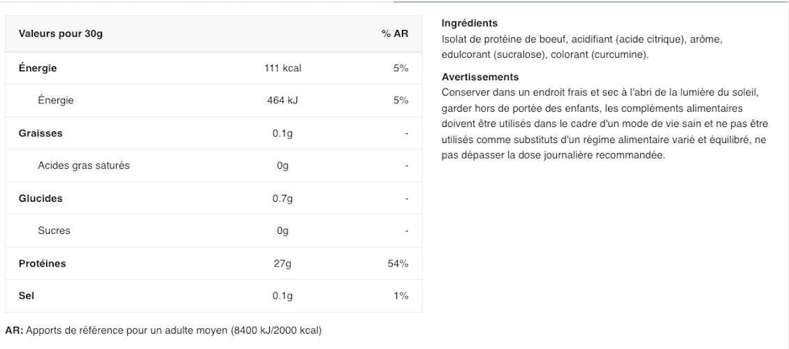 Applied Nutrition Beef-XP (1800g) Lemon & Mint - Proteínas - Proteína de Vacuno 2/3
