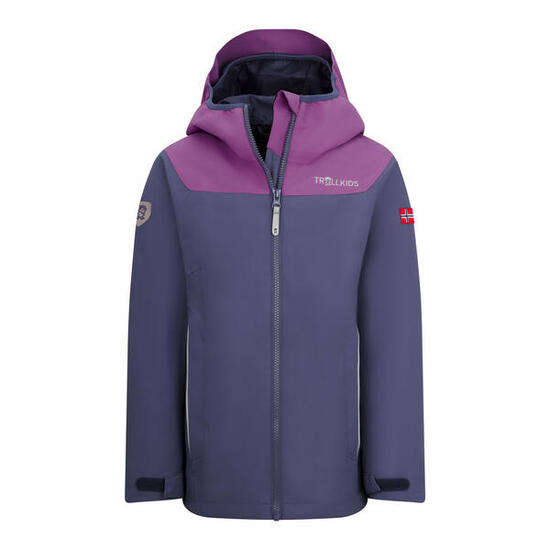 Kinder Regenjacke Bergen Wasserdicht Rot