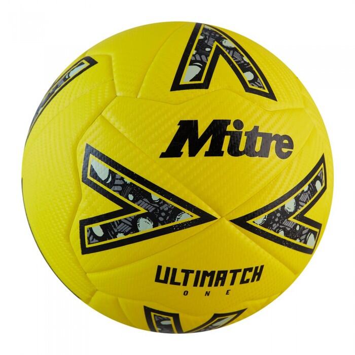 Ballon de Match Mitre Ultimatch One Durable - Jaune 2/3