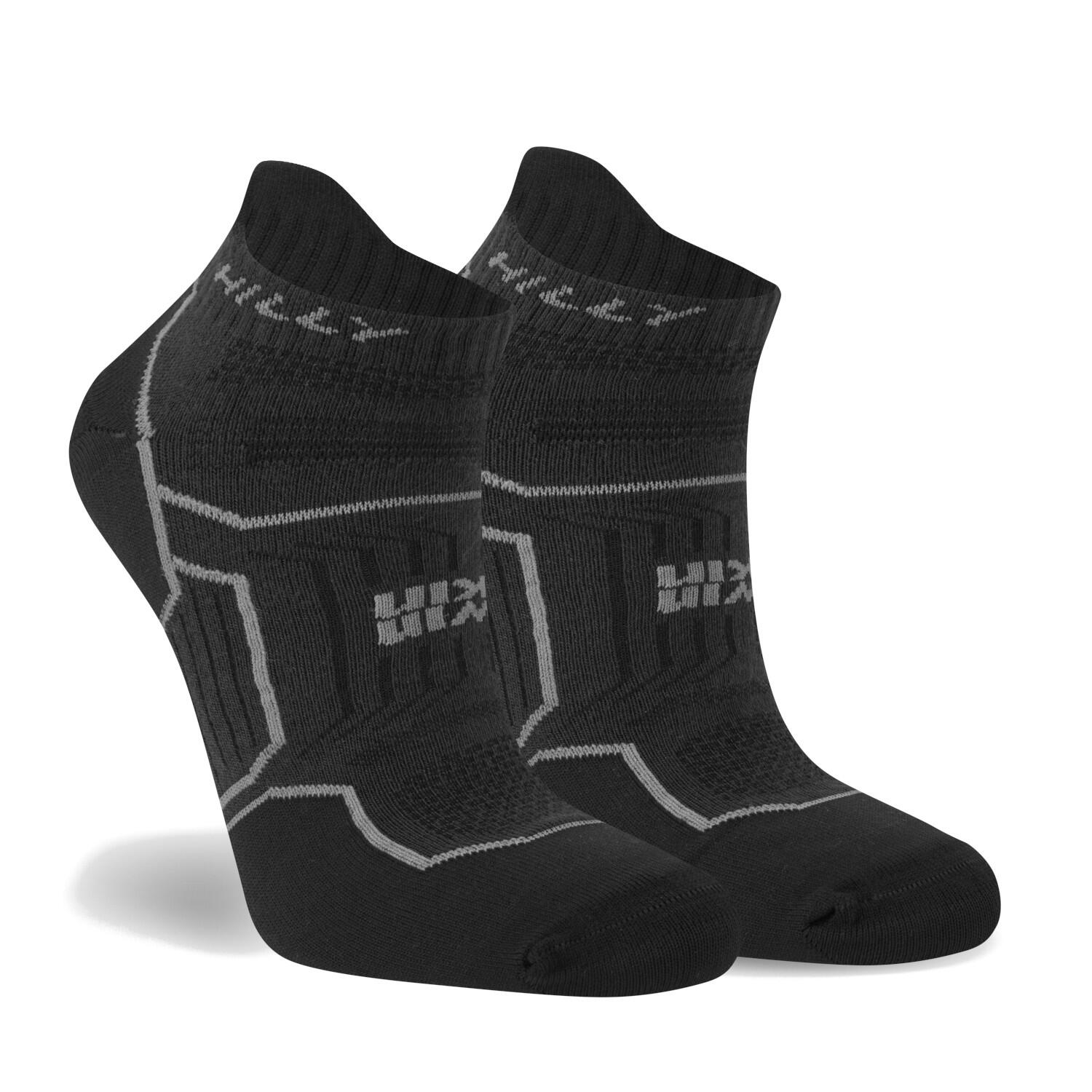 Hilly TwinSkin Socklet - Zwart - 39/42 3/4