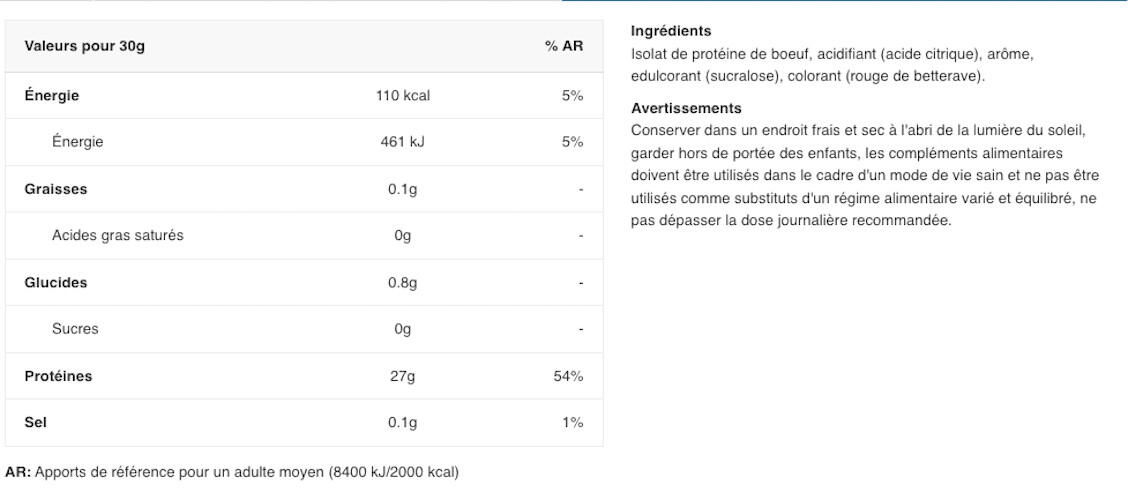 Applied Nutrition Beef-XP (1800g) Strawberry & Raspberry - Proteínas 2/3