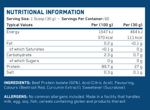 Protéine de bœuf - Beef-XP Clear Beef Protein - Orange Mangue 3/3