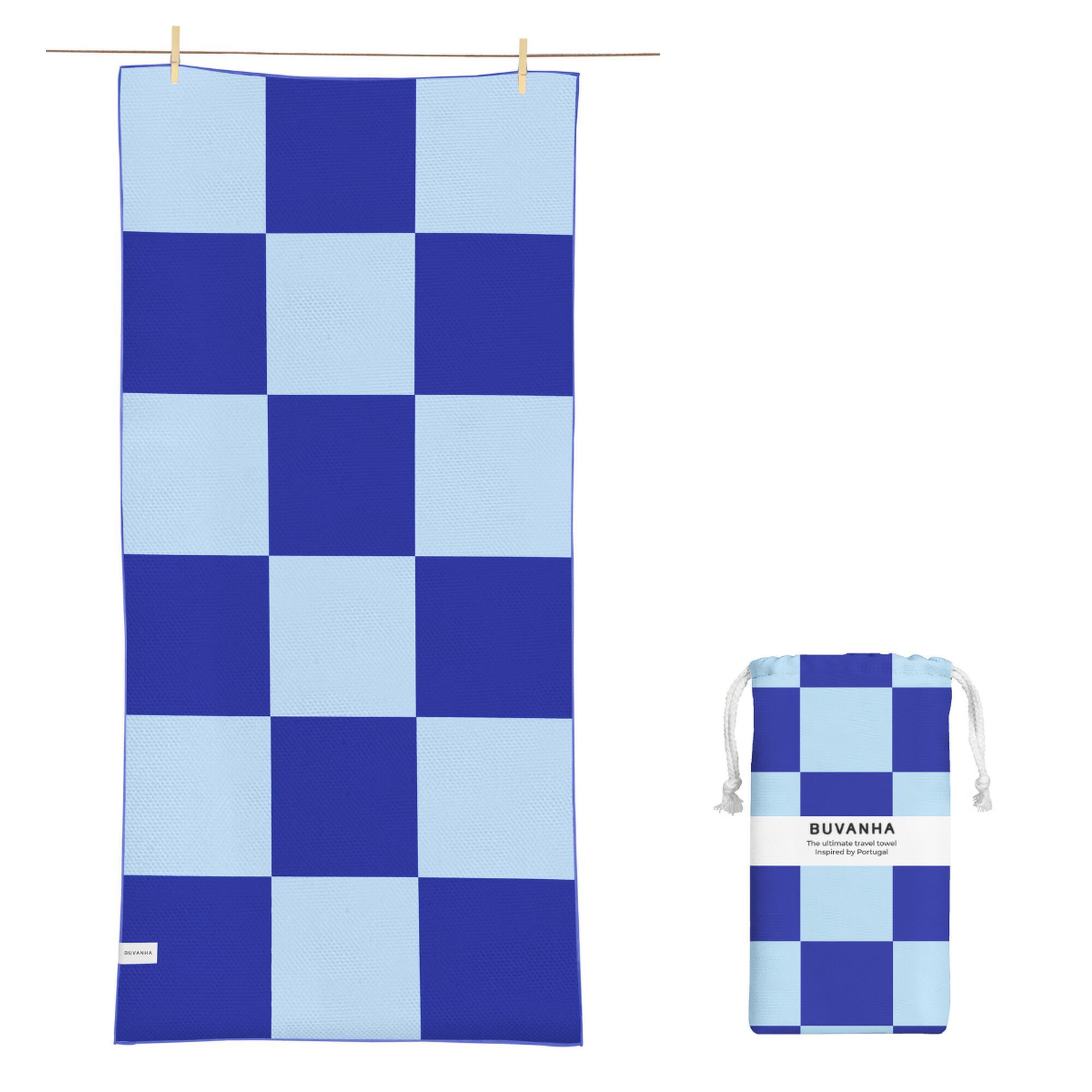 Buvanha - Serviette De Voyage Portugal 02 - 160 X 80 Cm - Serviette - Bleu - No Size - Decathlon